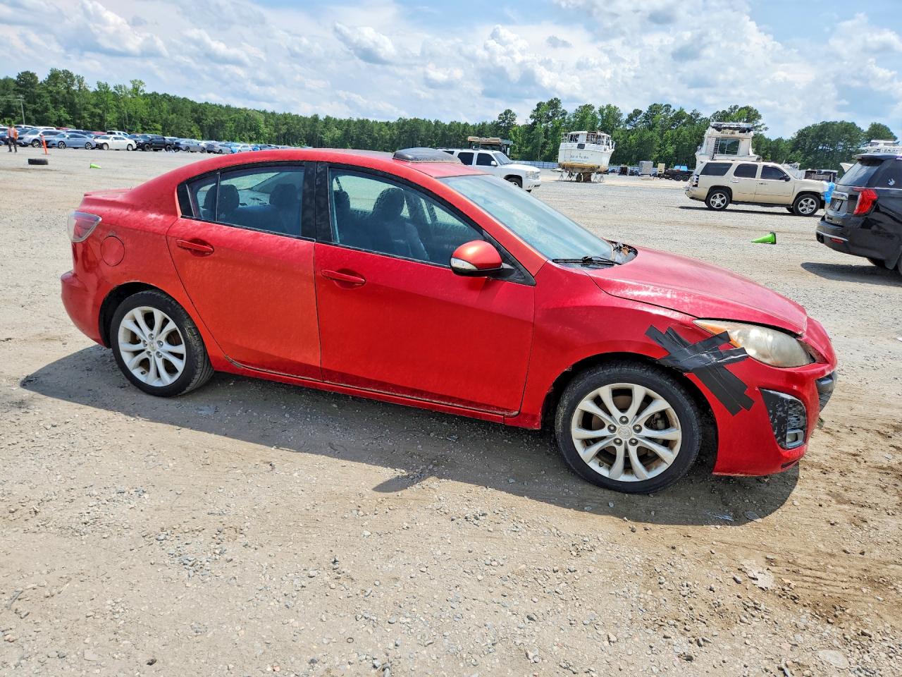 2010 Mazda 3 S Red vin: JM1BL1S5XA1191050