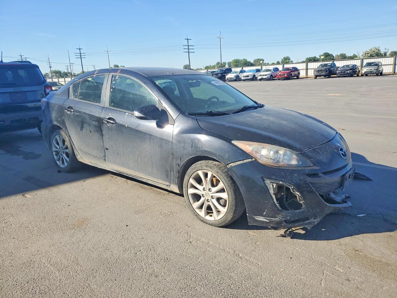 2010 Mazda 3 S Black vin: JM1BL1S5XA1208879