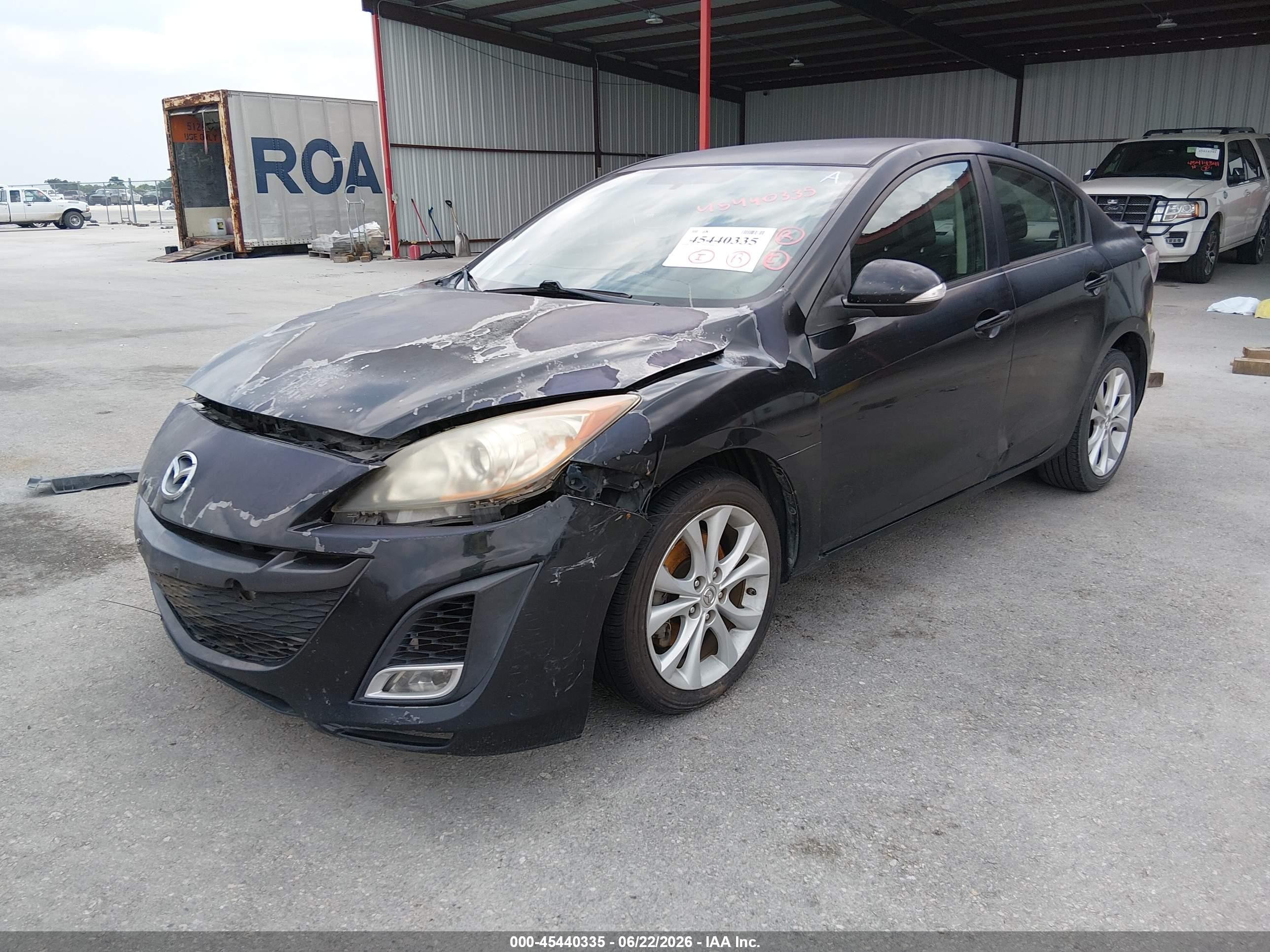 2010 Mazda Mazda3 S Sport Black vin: JM1BL1S61A1103639