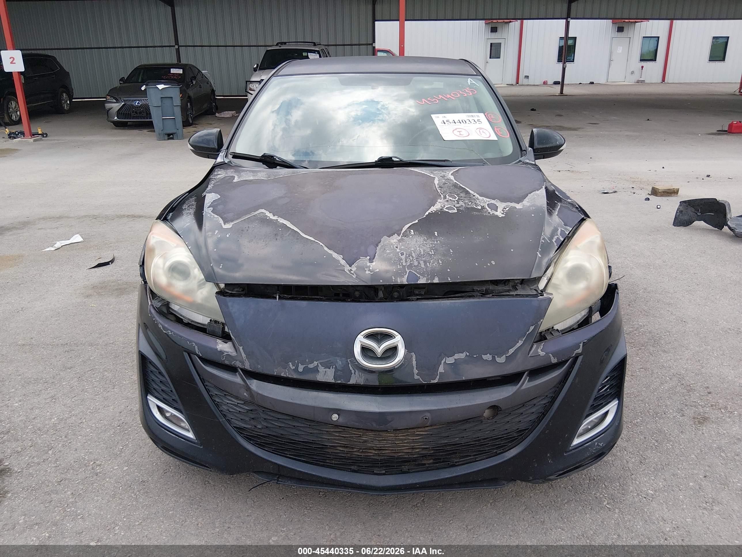 2010 Mazda Mazda3 S Sport Black vin: JM1BL1S61A1103639