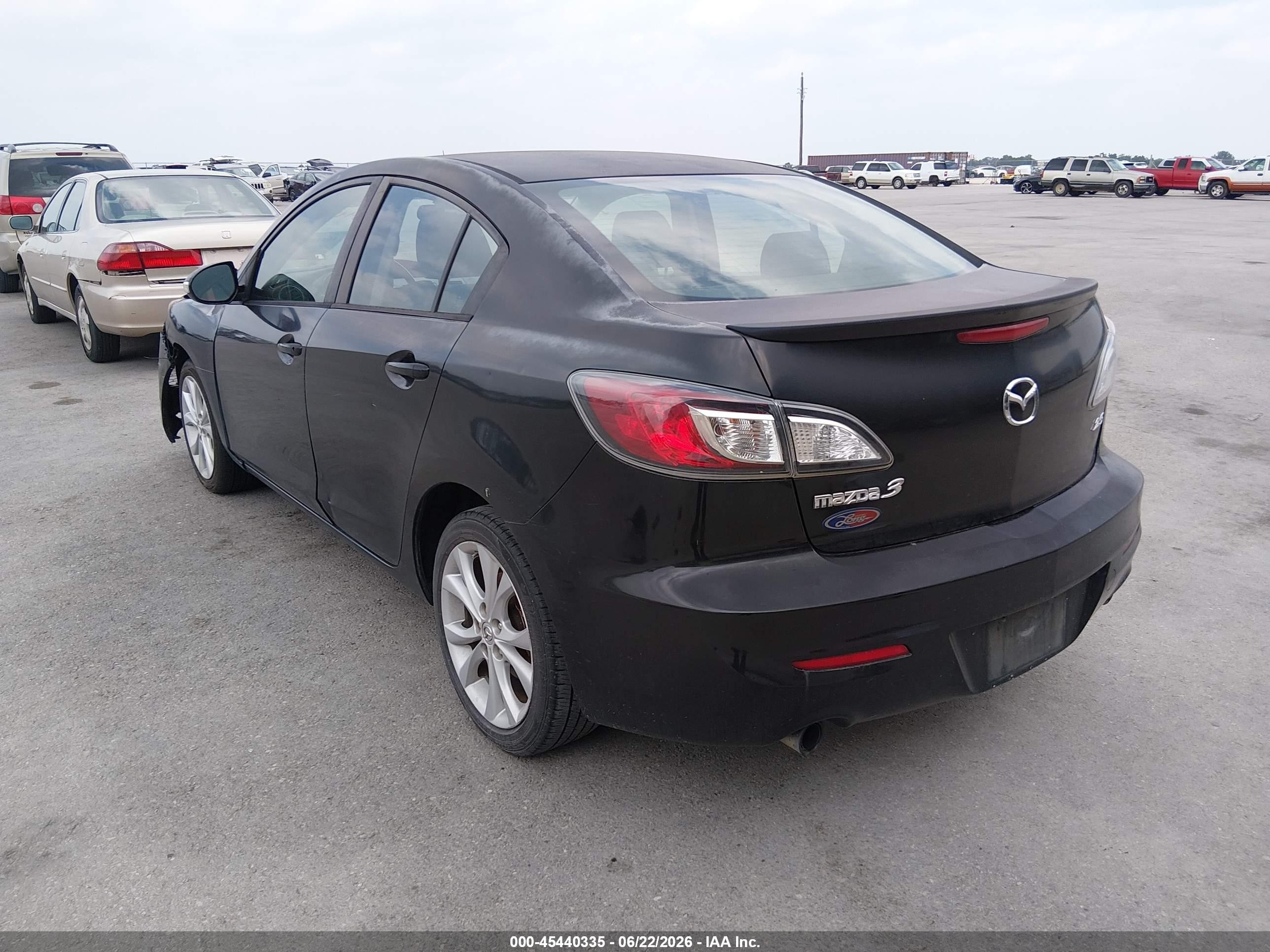 2010 Mazda Mazda3 S Sport Black vin: JM1BL1S61A1103639