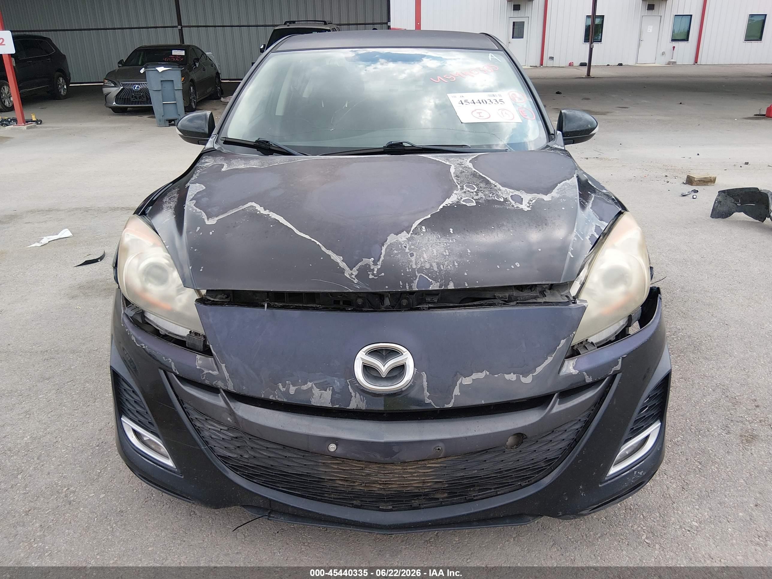 2010 Mazda Mazda3 S Sport Black vin: JM1BL1S61A1103639