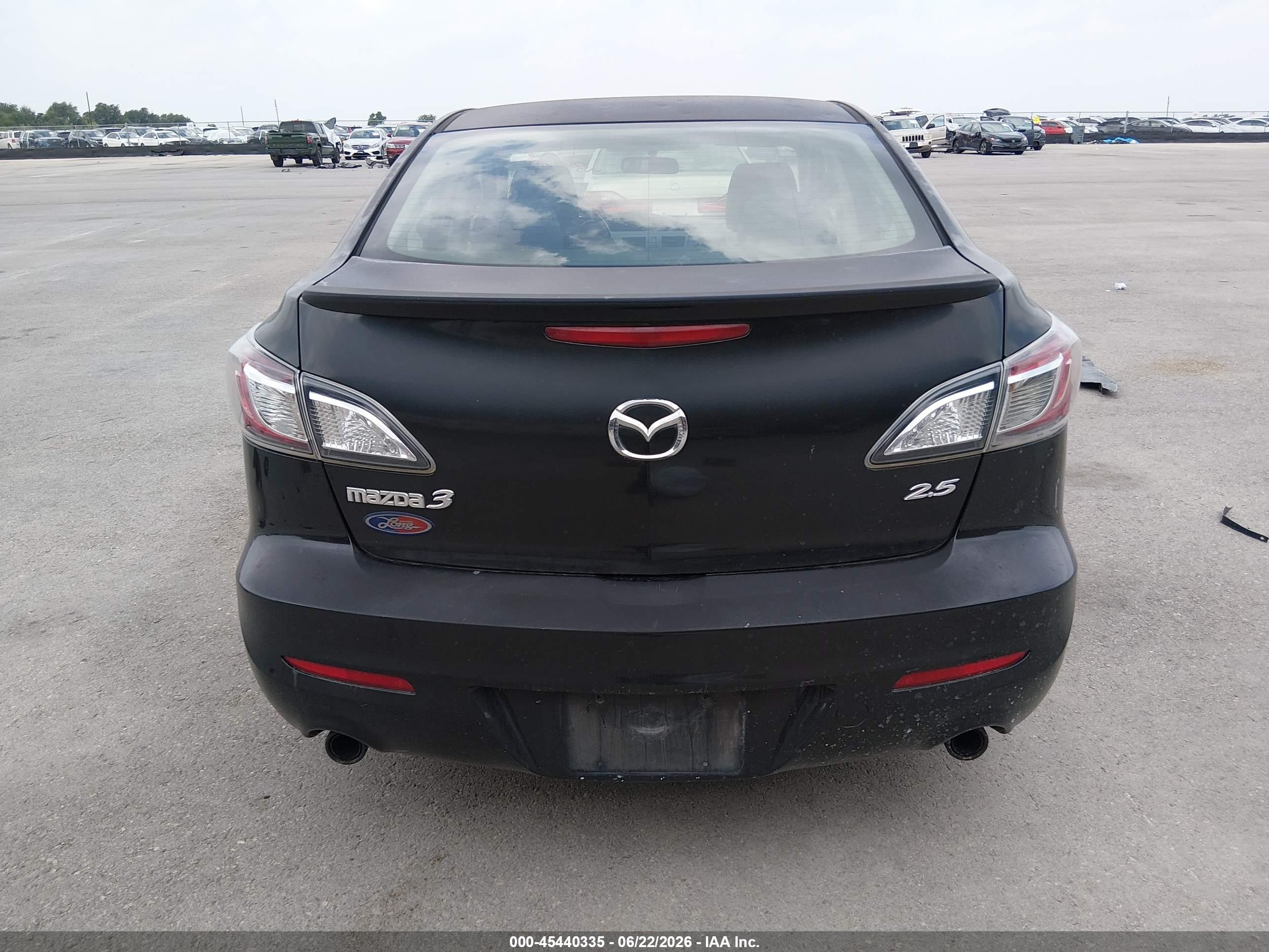 2010 Mazda Mazda3 S Sport Black vin: JM1BL1S61A1103639