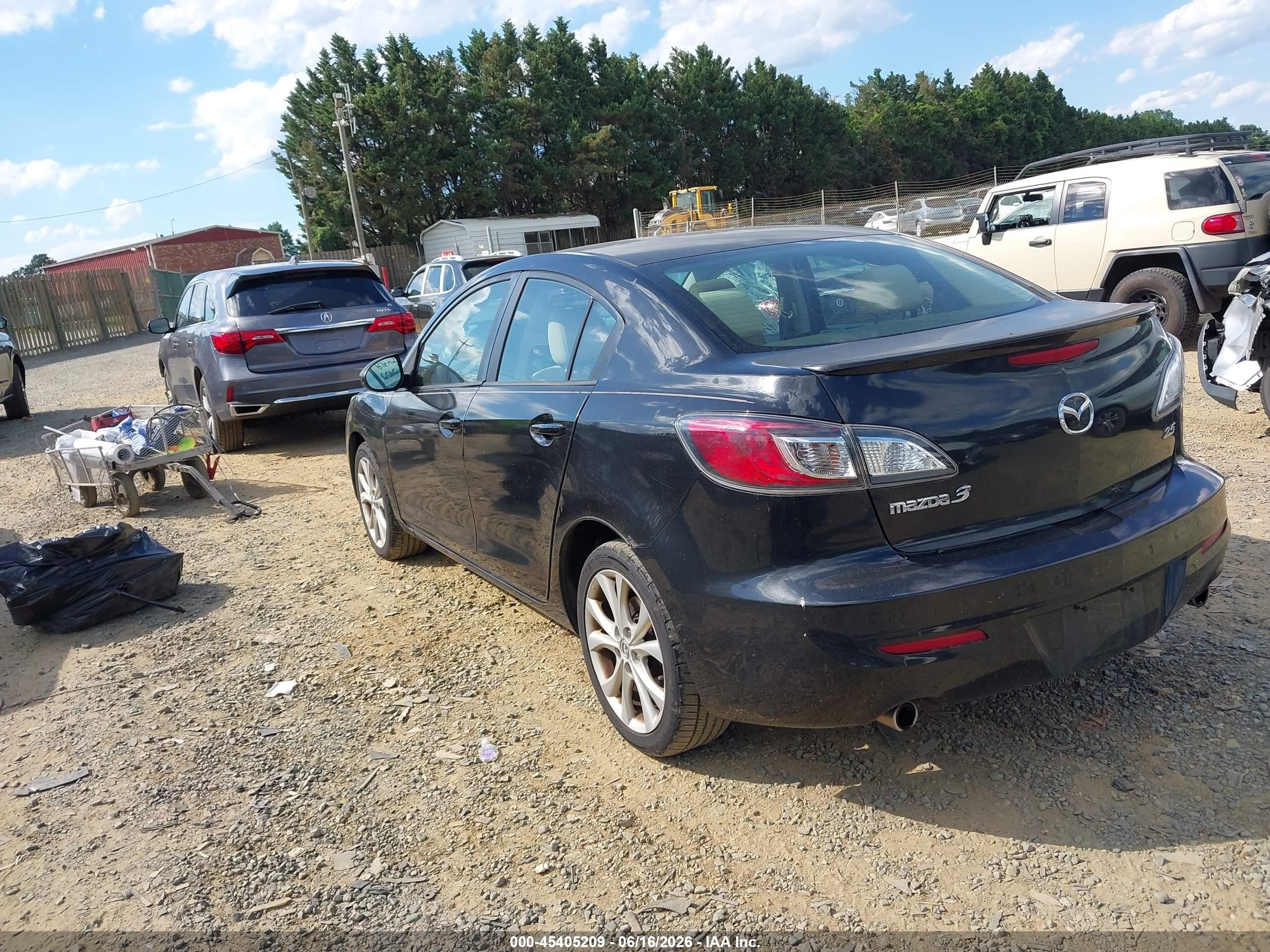 2010 Mazda Mazda3 S Sport Black vin: JM1BL1S62A1265702