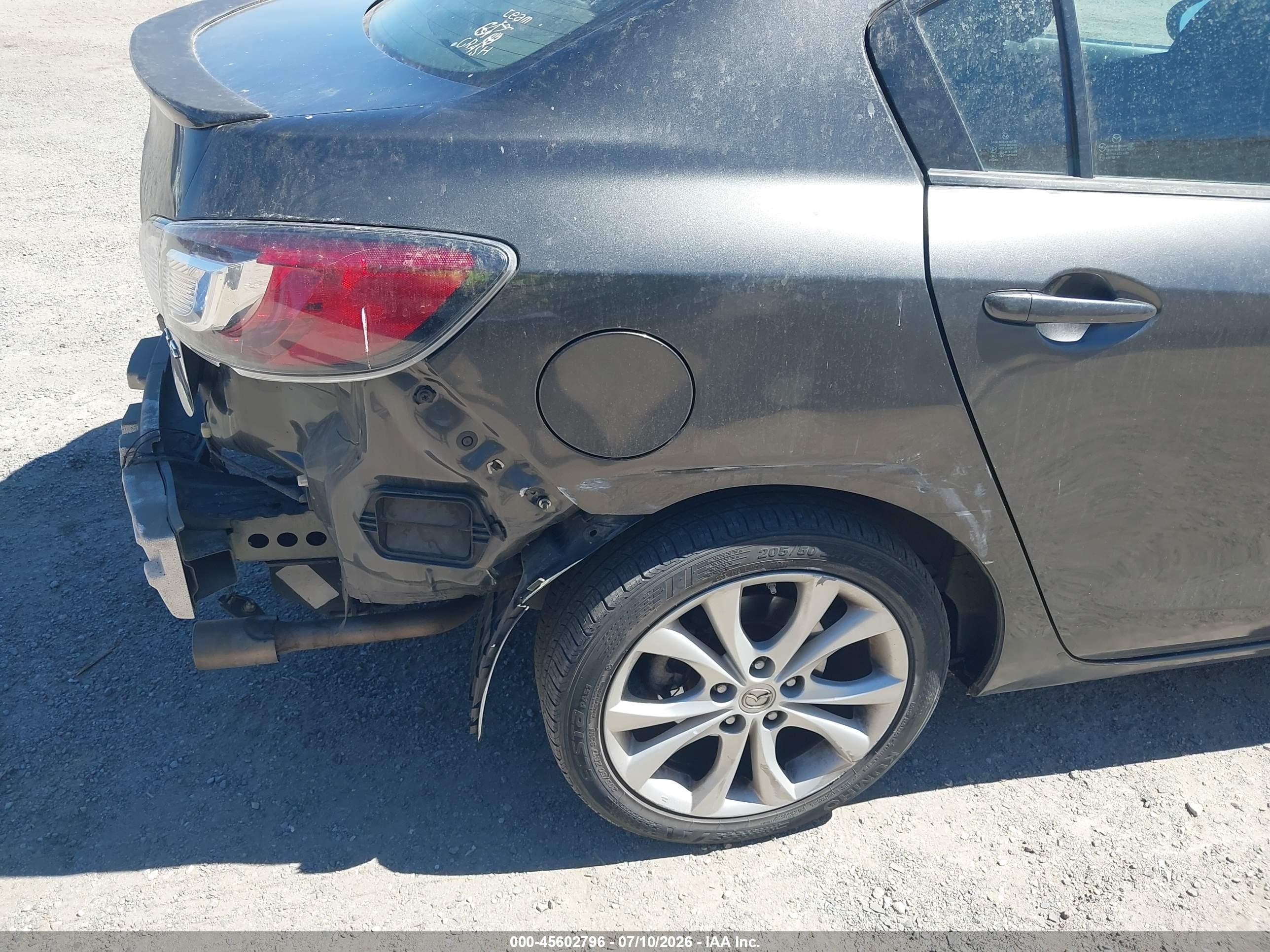 2010 Mazda Mazda3 S Sport Серый vin: JM1BL1S64A1351982