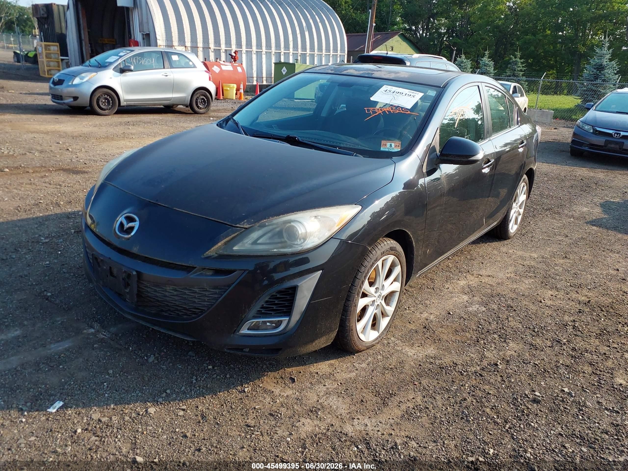 2010 Mazda Mazda3 S Grand Touring Black vin: JM1BL1S65A1166856