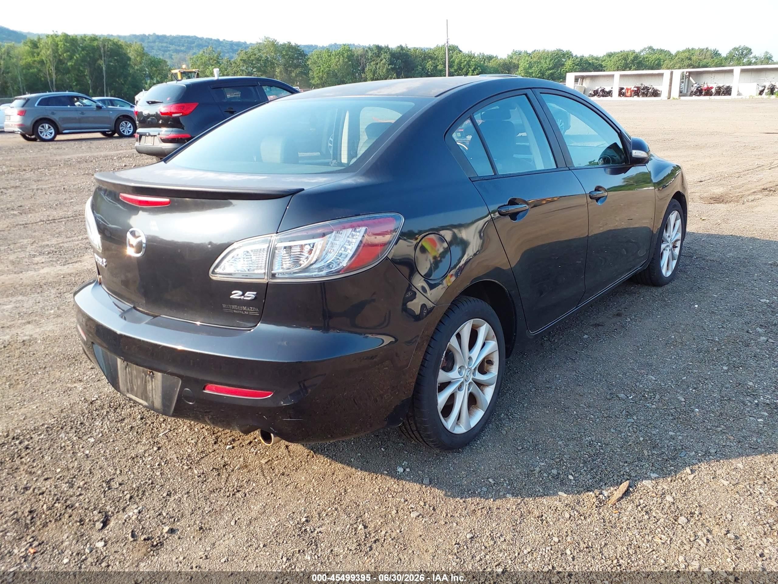 2010 Mazda Mazda3 S Grand Touring Black vin: JM1BL1S65A1166856