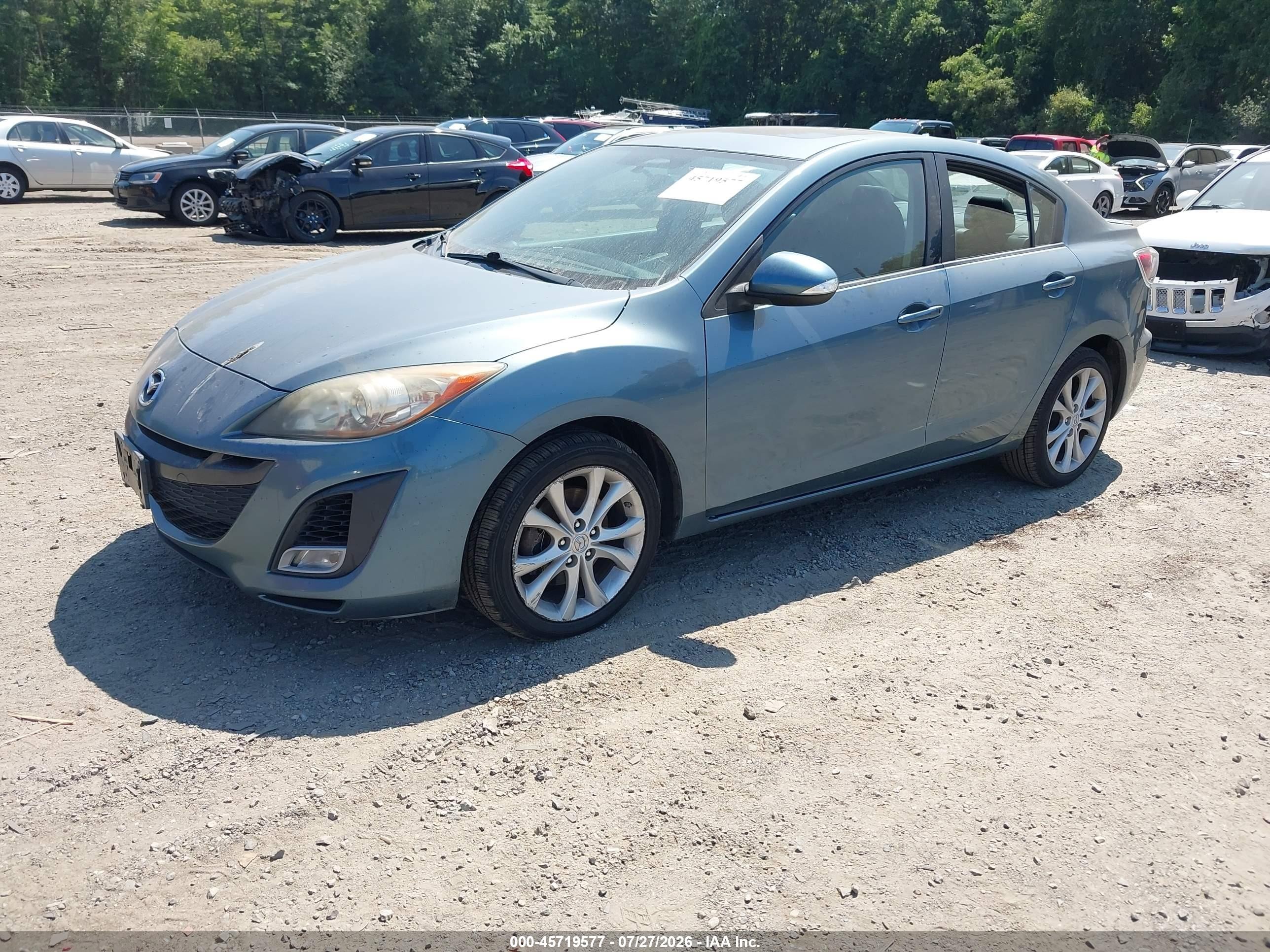 2010 Mazda Mazda3 S Sport Blue vin: JM1BL1S65A1173211