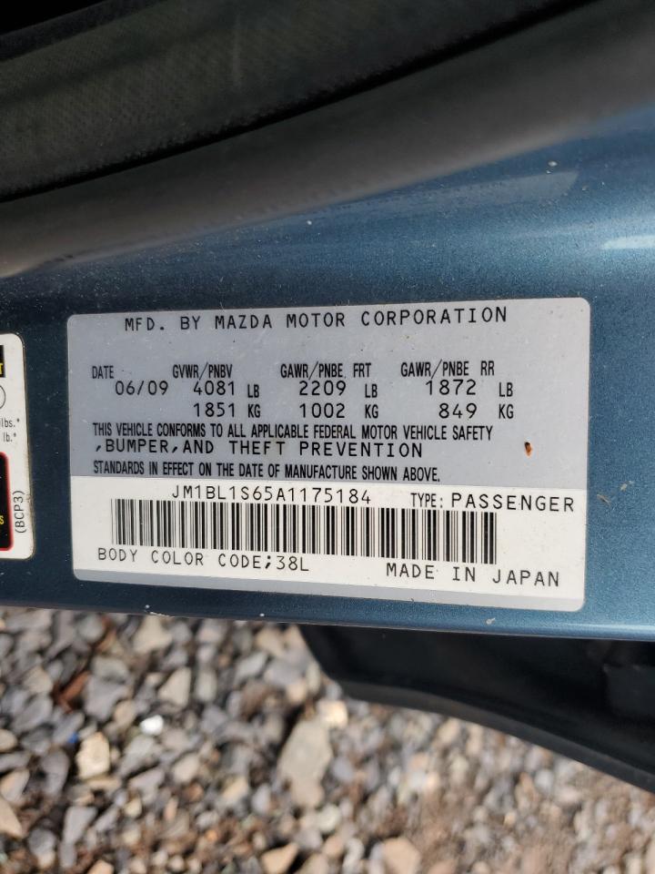 2010 Mazda 3 S Blue vin: JM1BL1S65A1175184