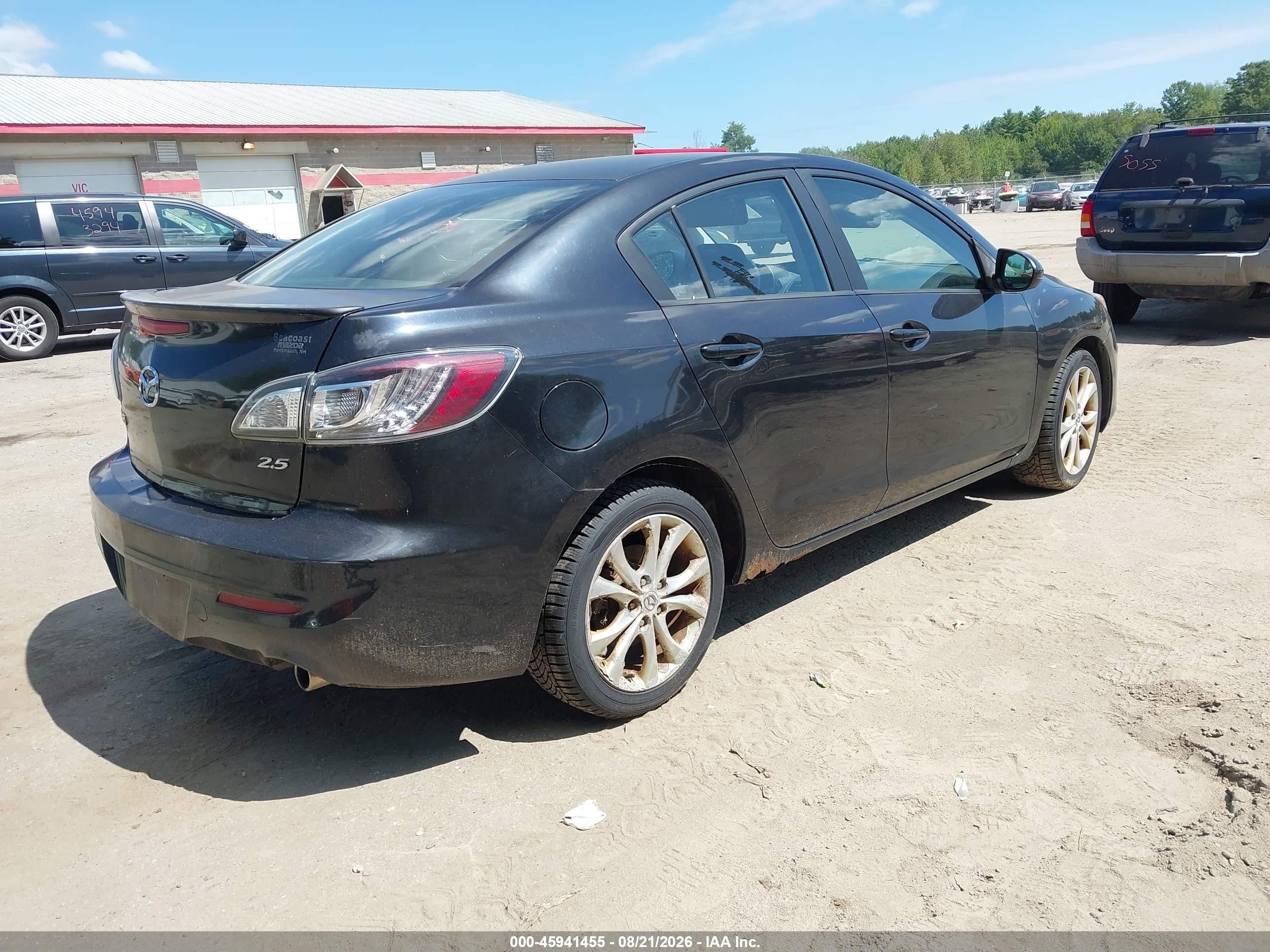 2010 Mazda Mazda3 S Grand Touring Black vin: JM1BL1S65A1248652