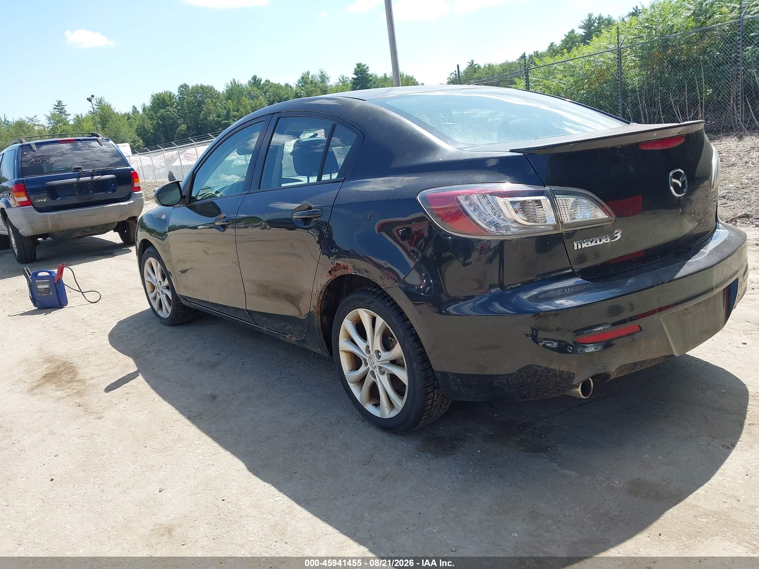 2010 Mazda Mazda3 S Grand Touring Black vin: JM1BL1S65A1248652