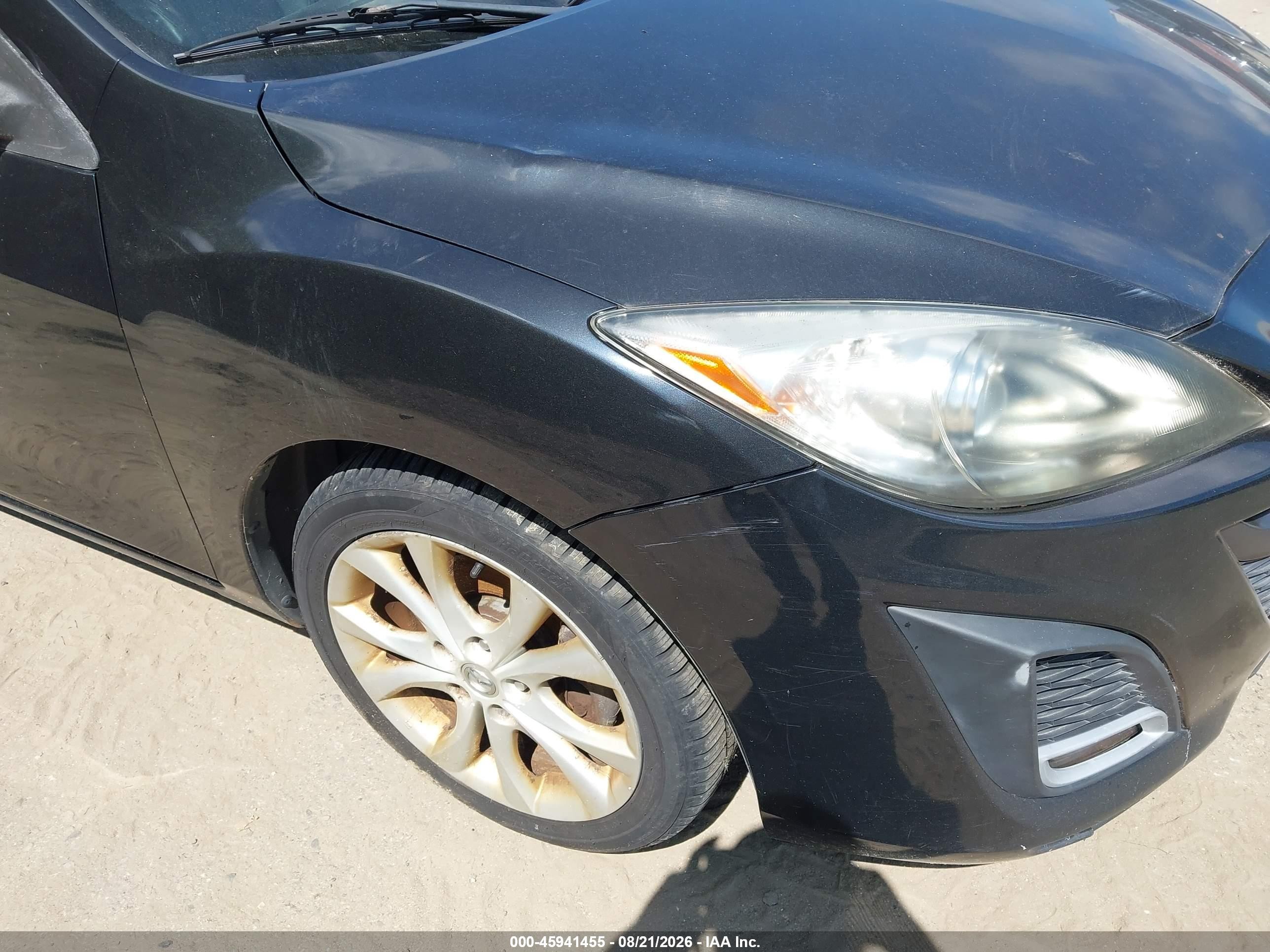 2010 Mazda Mazda3 S Grand Touring Black vin: JM1BL1S65A1248652