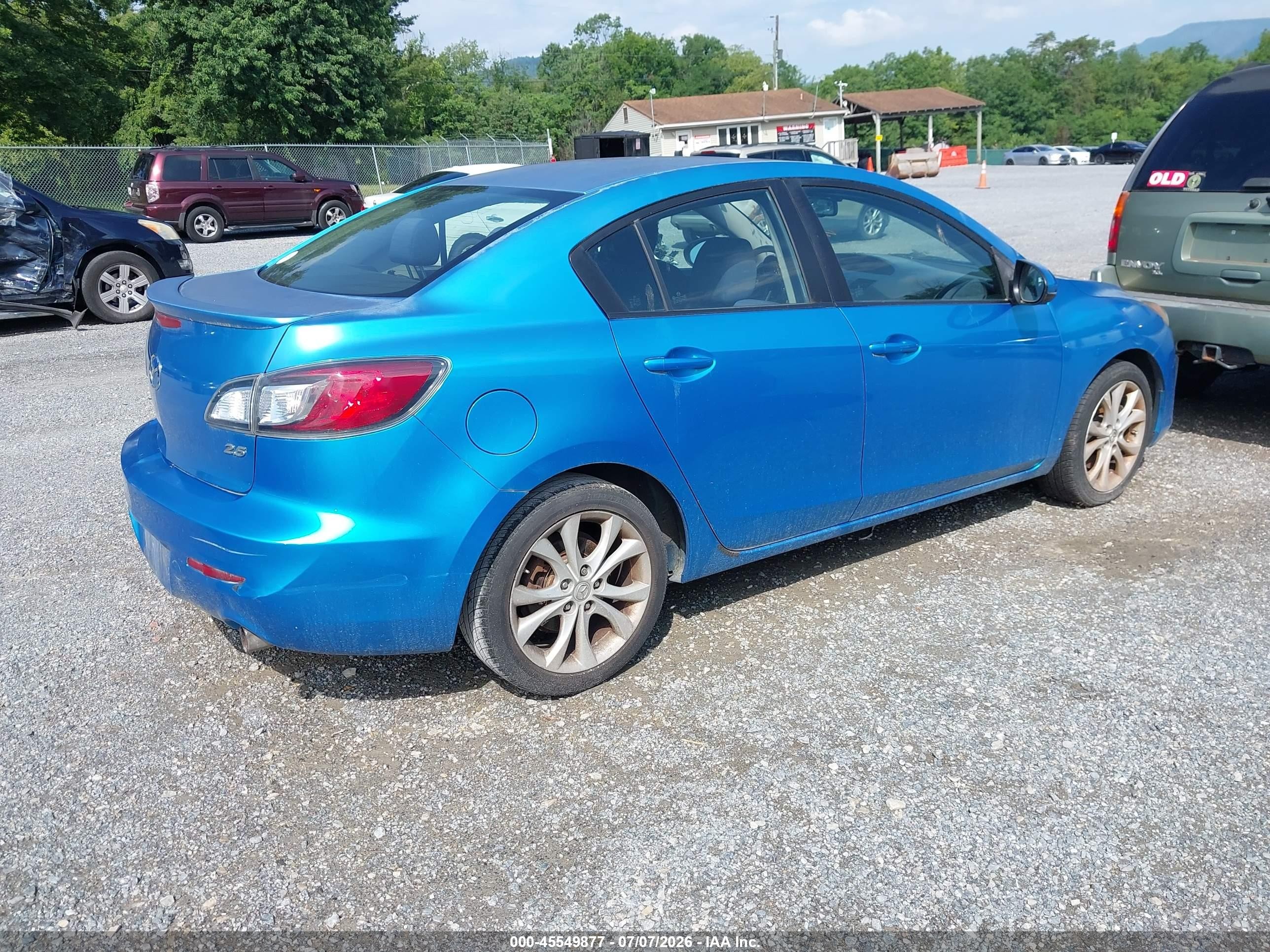 2010 Mazda Mazda3 S Sport Blue vin: JM1BL1S67A1304624