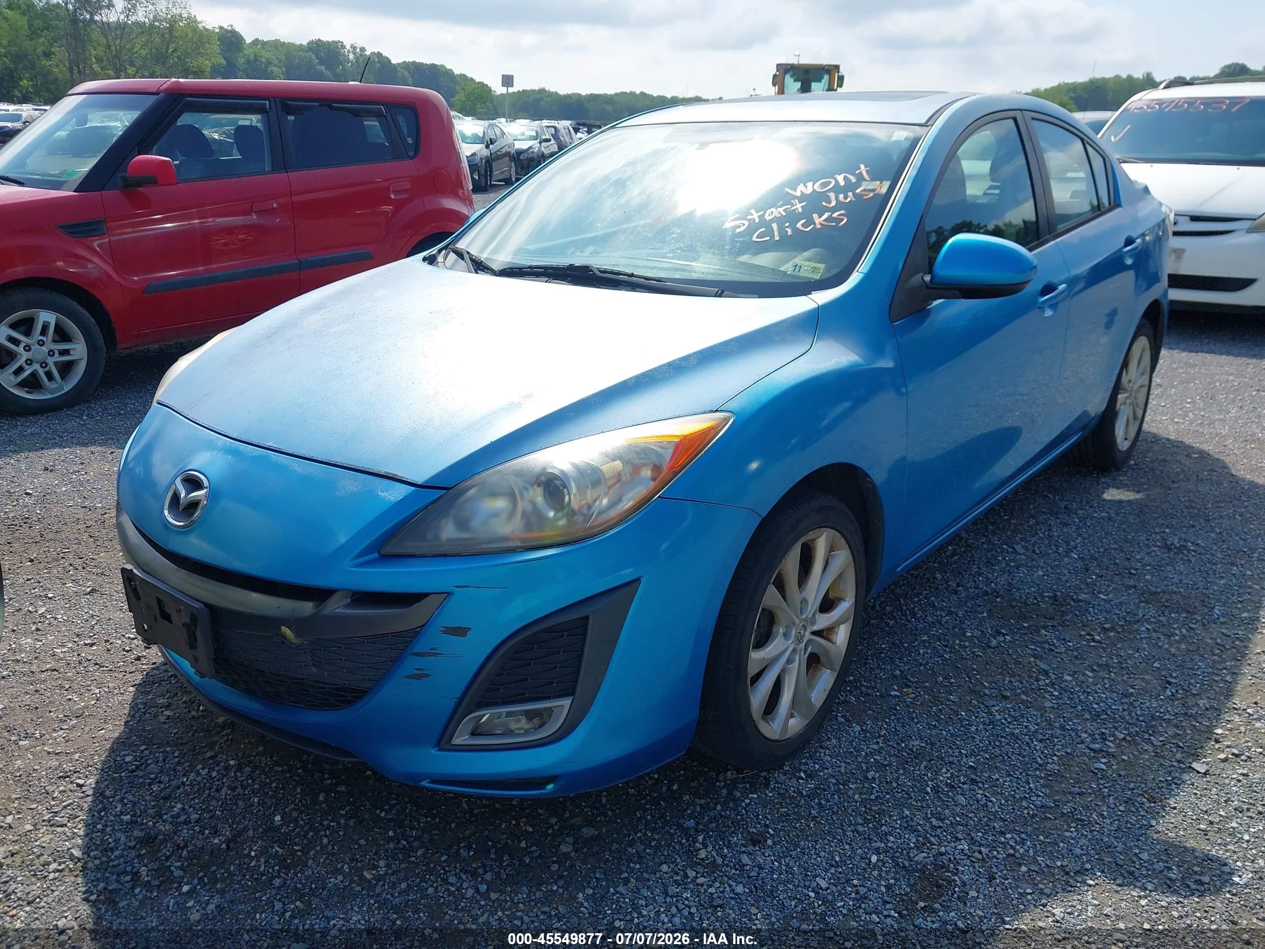 2010 Mazda Mazda3 S Sport Blue vin: JM1BL1S67A1304624
