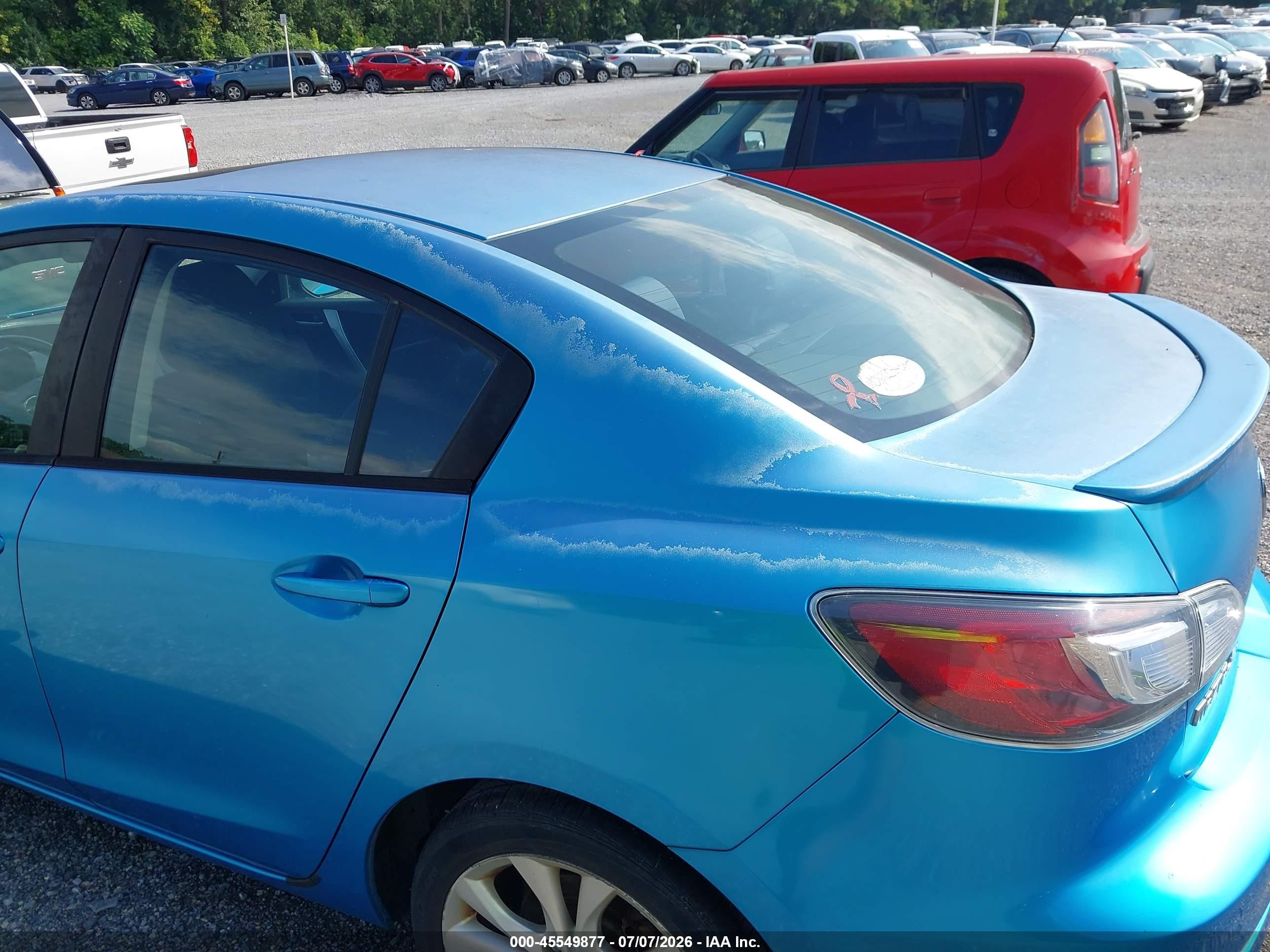 2010 Mazda Mazda3 S Sport Blue vin: JM1BL1S67A1304624