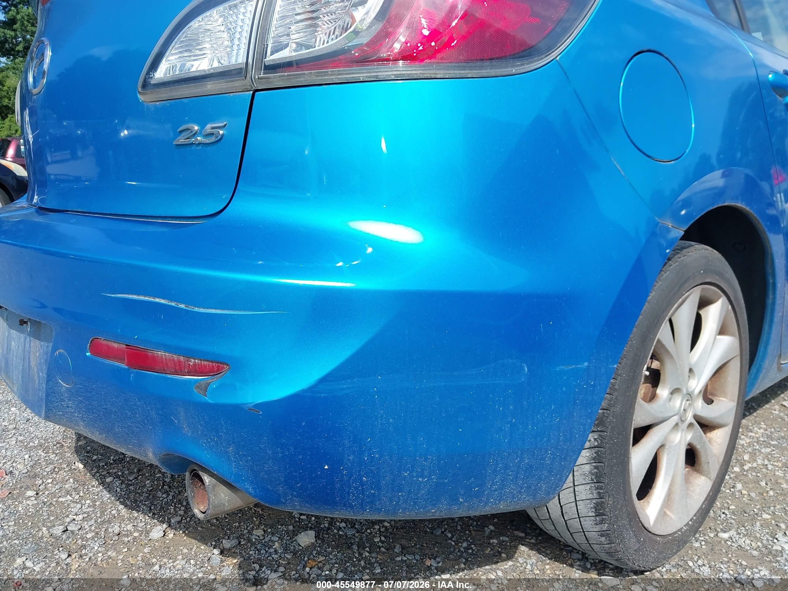 2010 Mazda Mazda3 S Sport Blue vin: JM1BL1S67A1304624