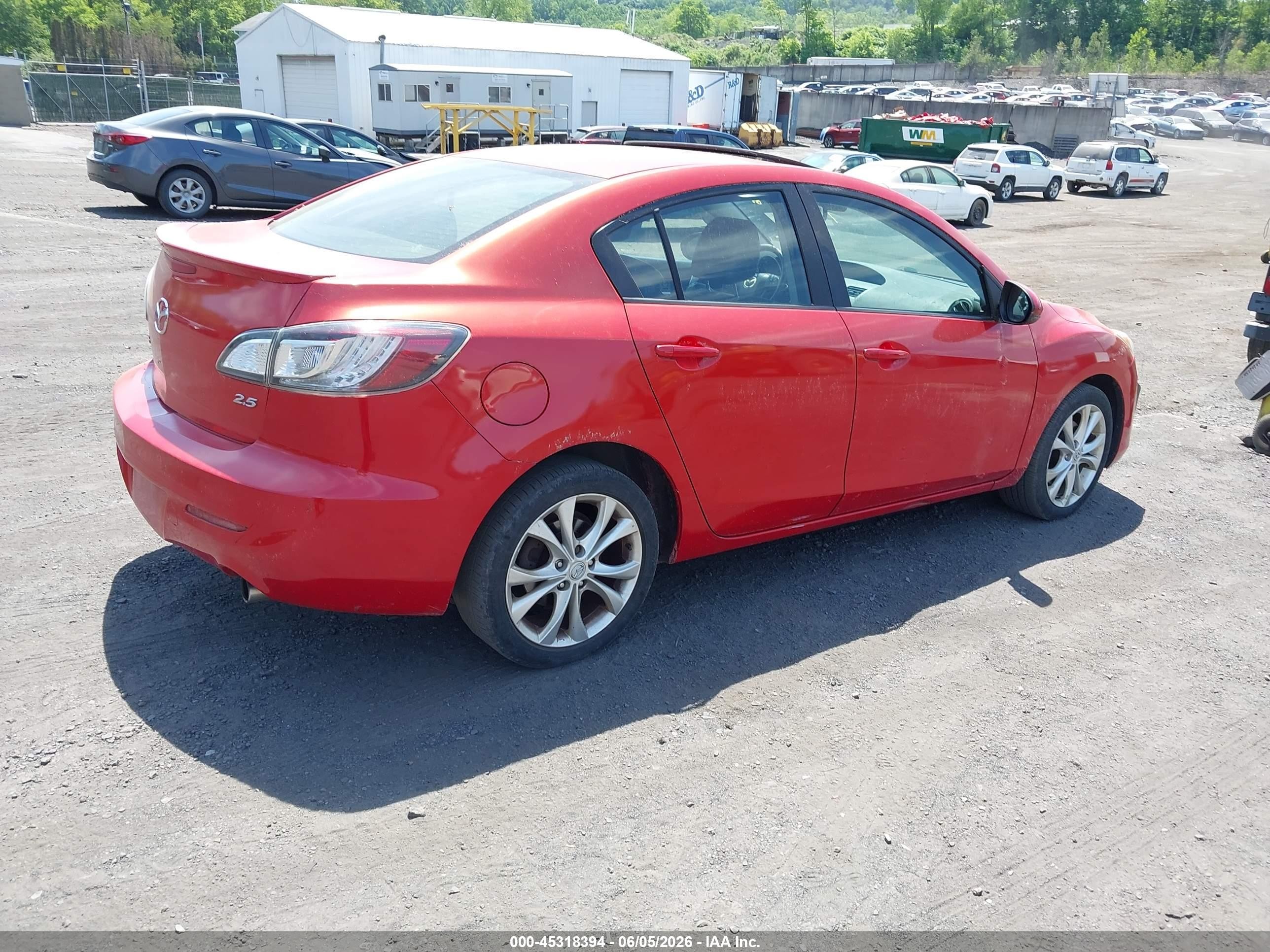 2010 Mazda Mazda3 S Grand Touring Red vin: JM1BL1S68A1260875