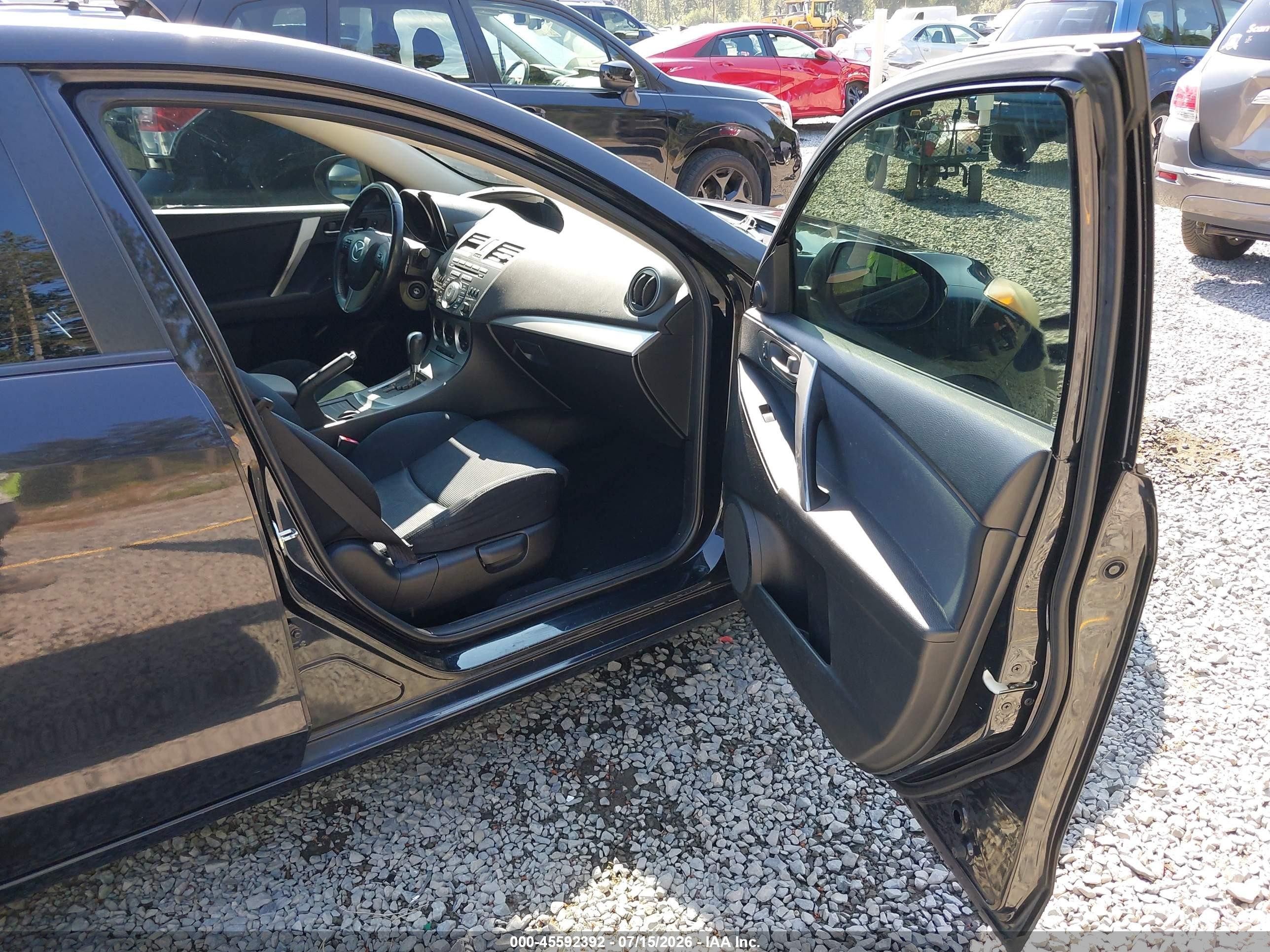 2010 Mazda Mazda3 S Sport Black vin: JM1BL1S69A1104196
