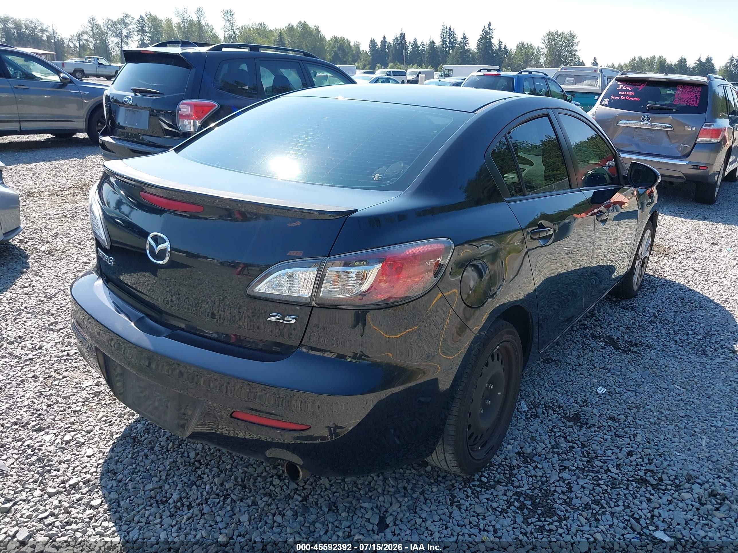 2010 Mazda Mazda3 S Sport Black vin: JM1BL1S69A1104196