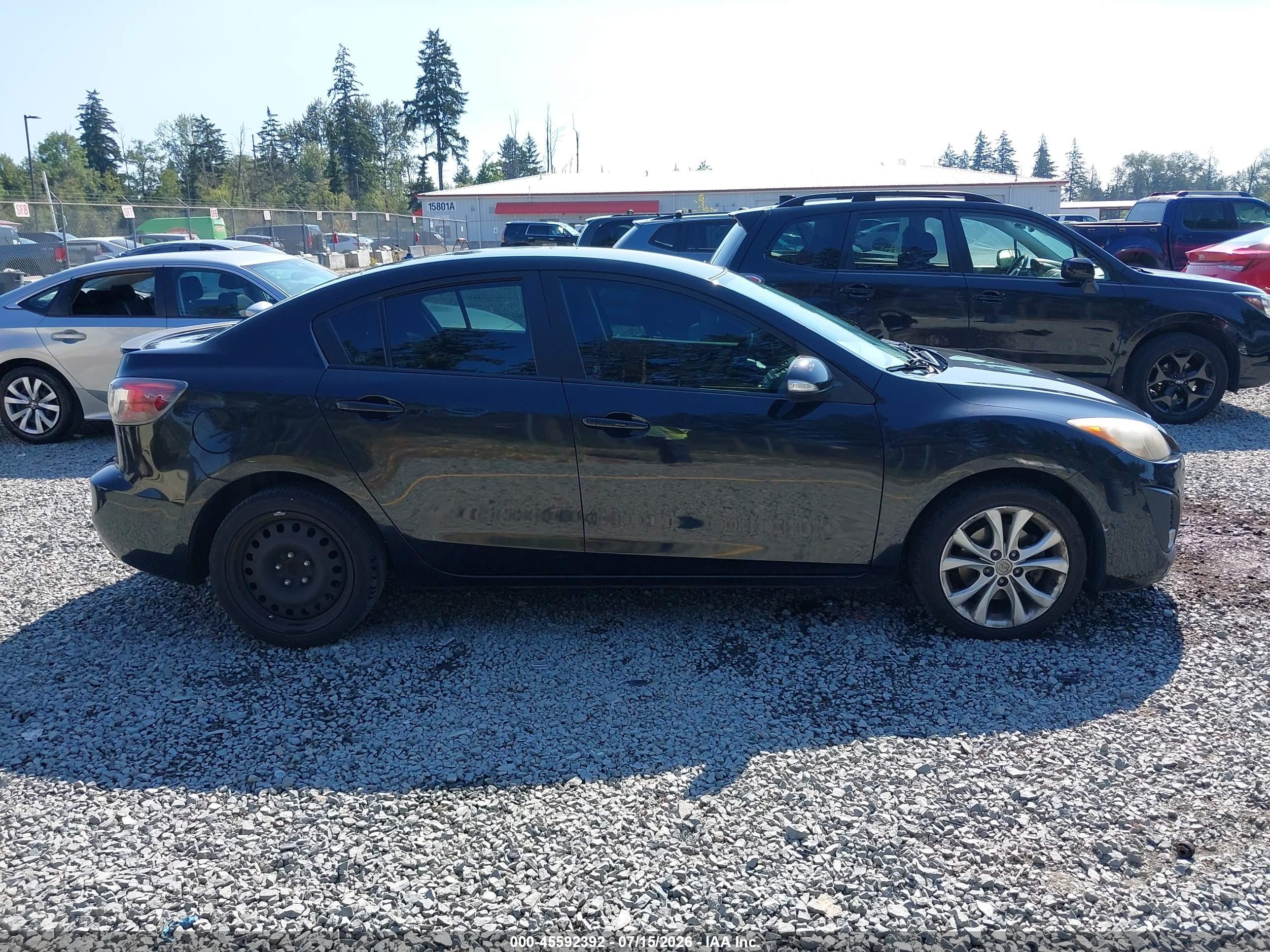 2010 Mazda Mazda3 S Sport Black vin: JM1BL1S69A1104196