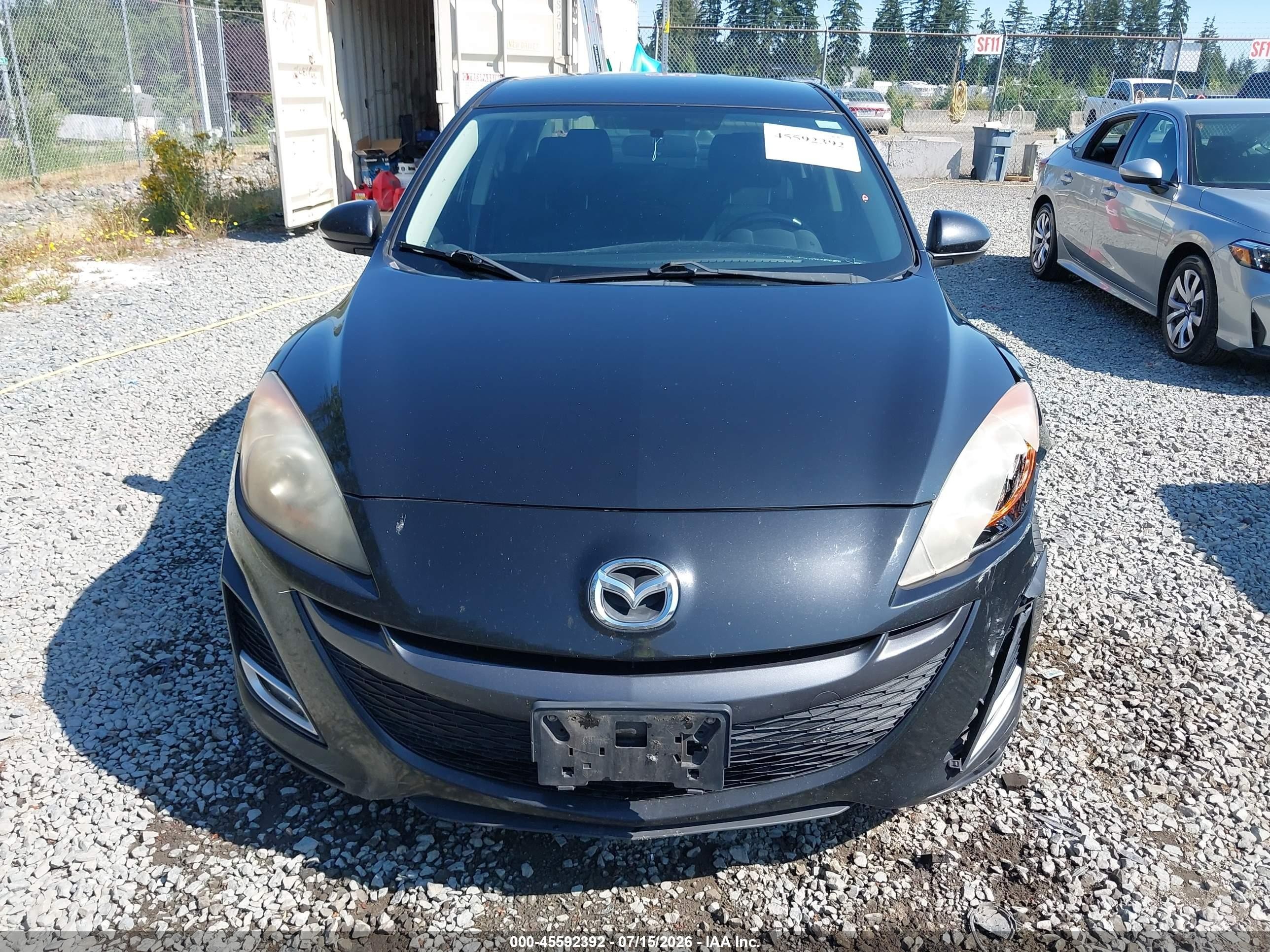 2010 Mazda Mazda3 S Sport Black vin: JM1BL1S69A1104196