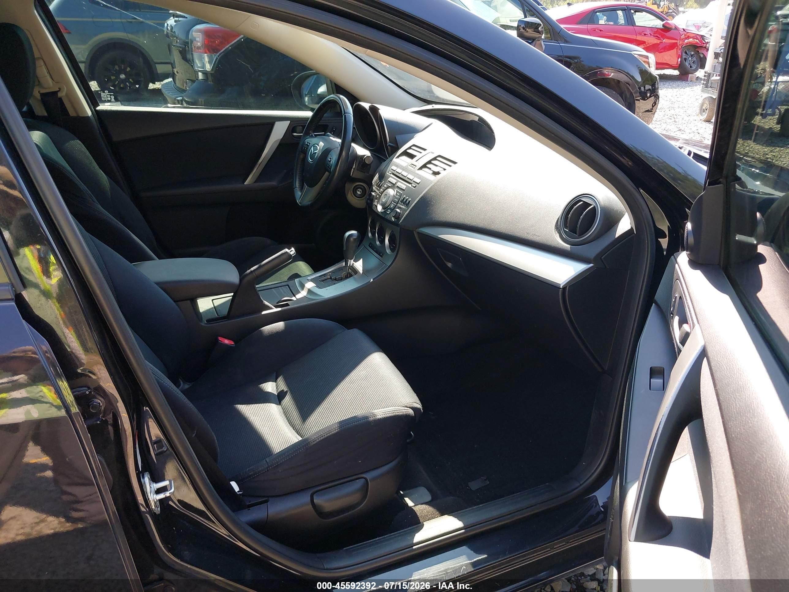 2010 Mazda Mazda3 S Sport Black vin: JM1BL1S69A1104196