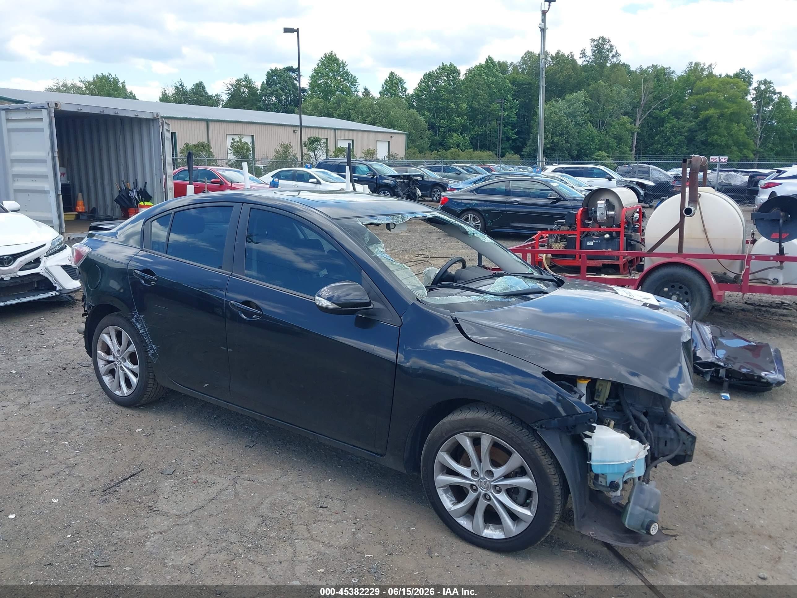 2010 Mazda Mazda3 S Sport Black vin: JM1BL1S6XA1145372
