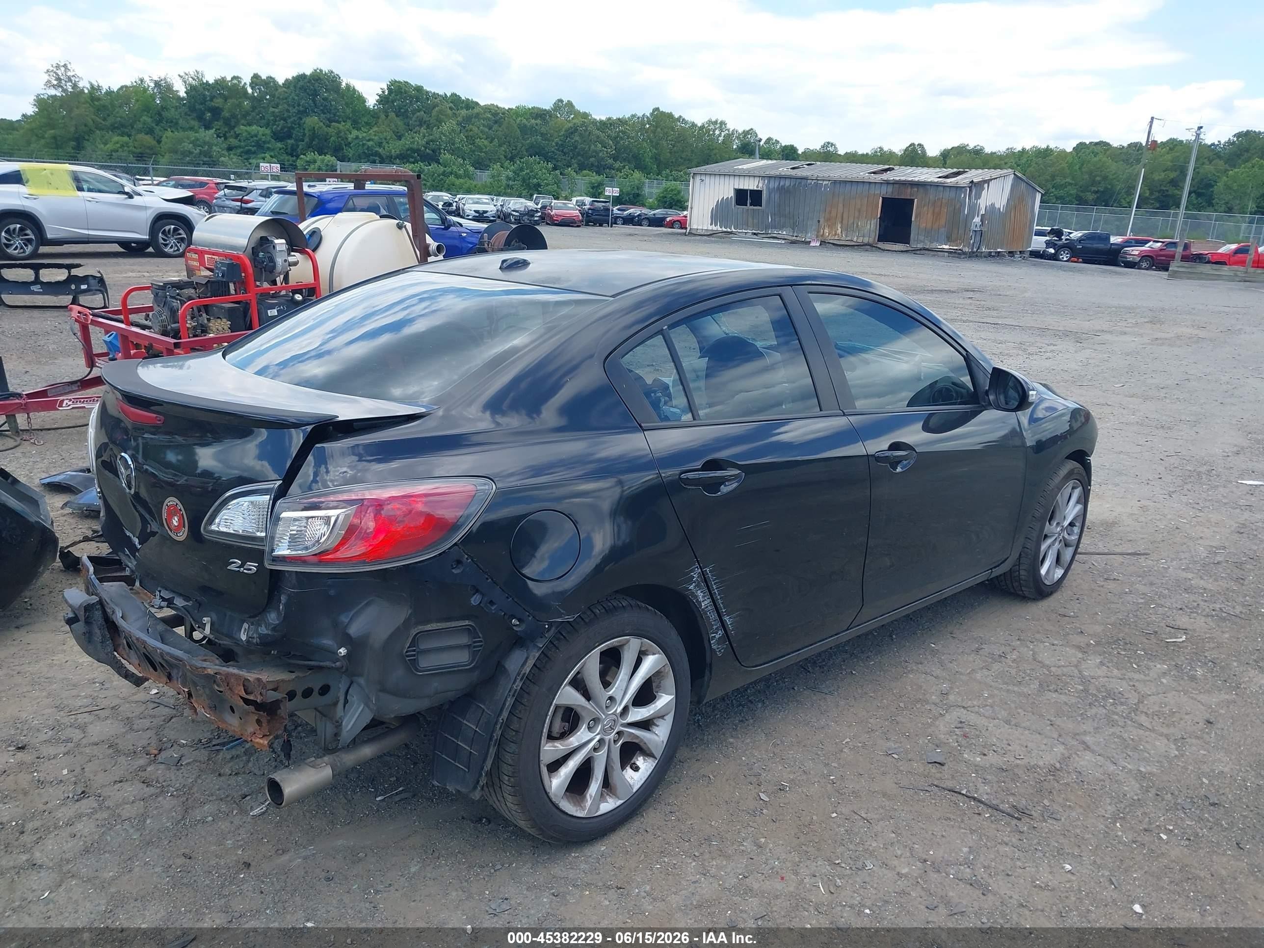 2010 Mazda Mazda3 S Sport Black vin: JM1BL1S6XA1145372