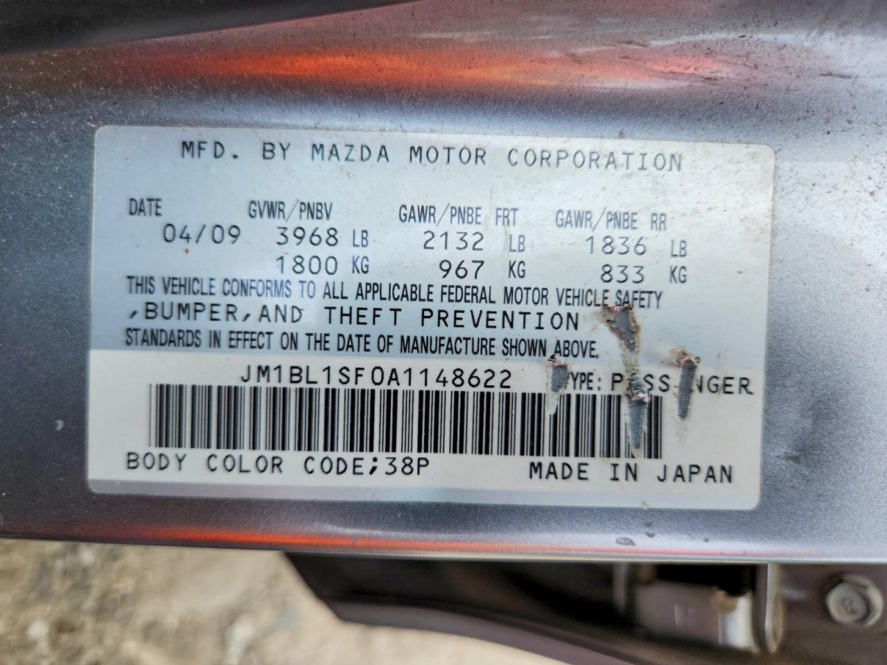 2010 Mazda 3 I Silver vin: JM1BL1SF0A1148622