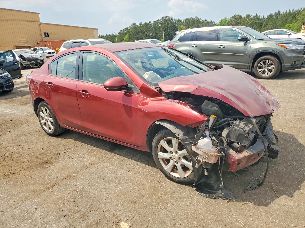 2010 Mazda 3 I Red vin: JM1BL1SF0A1231564