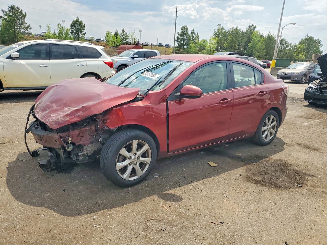 2010 Mazda 3 I Red vin: JM1BL1SF0A1231564