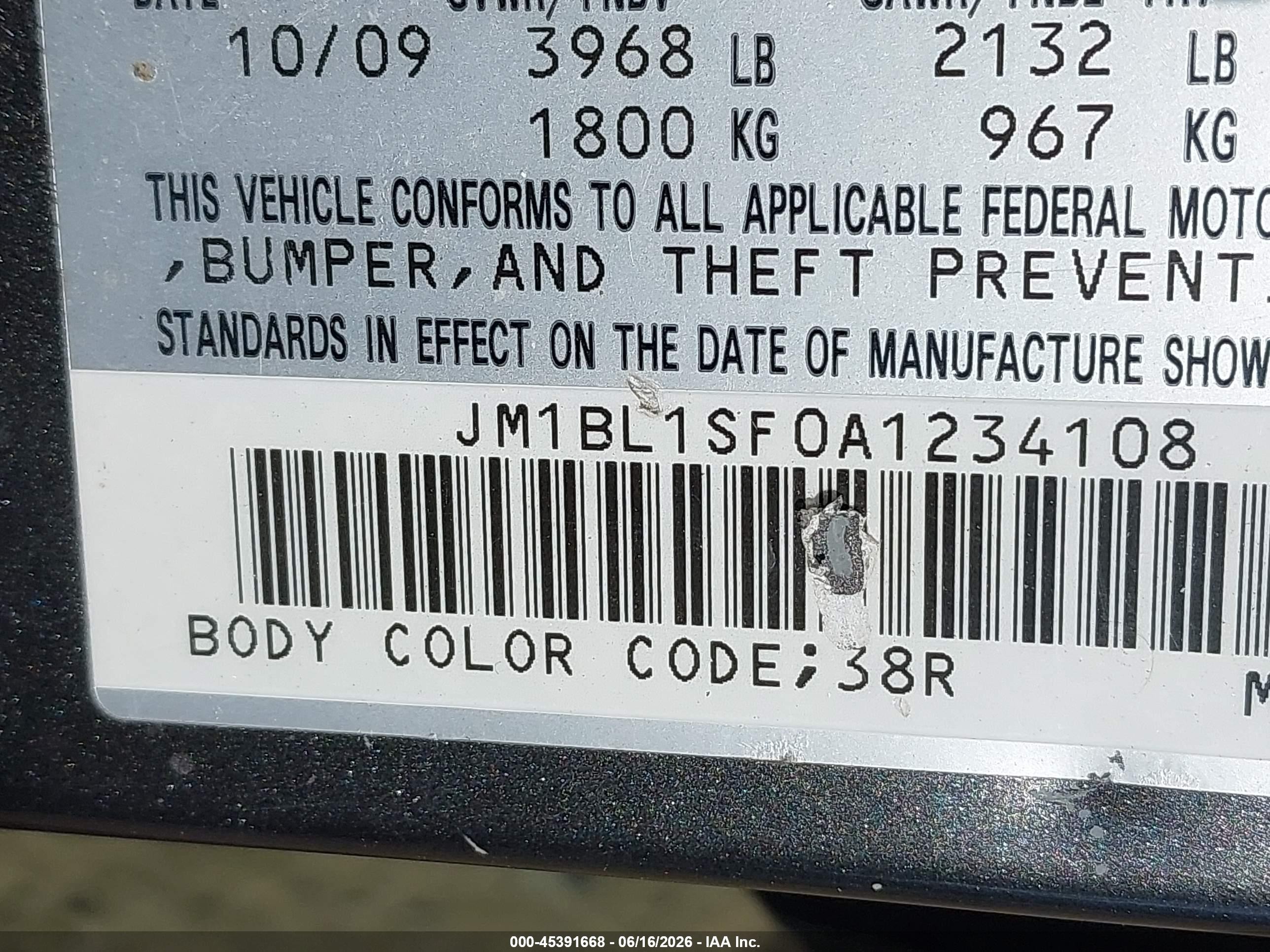 2010 Mazda Mazda3 I Touring Gray vin: JM1BL1SF0A1234108