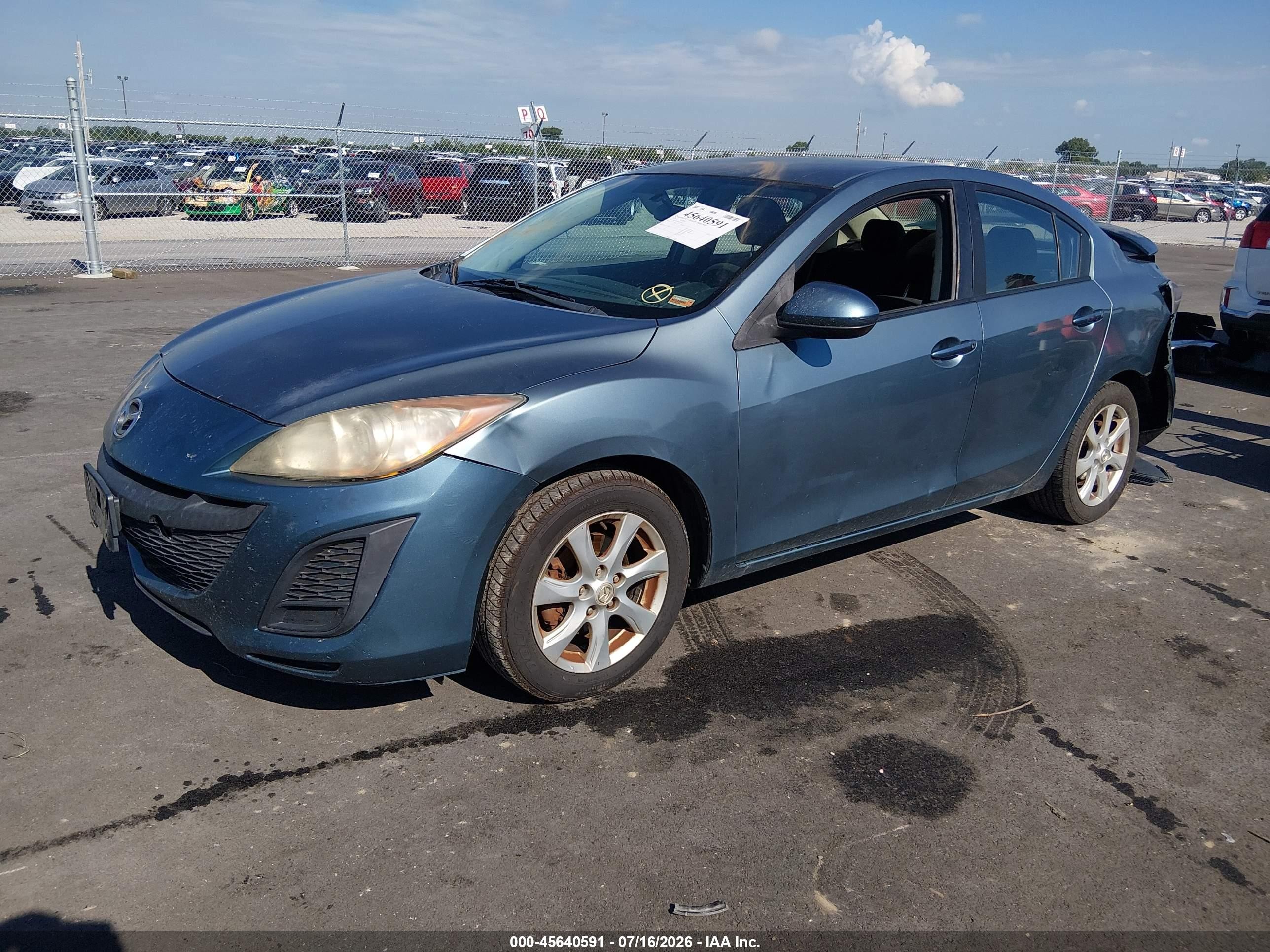 2010 Mazda Mazda3 I Touring Light Blue vin: JM1BL1SF0A1295233