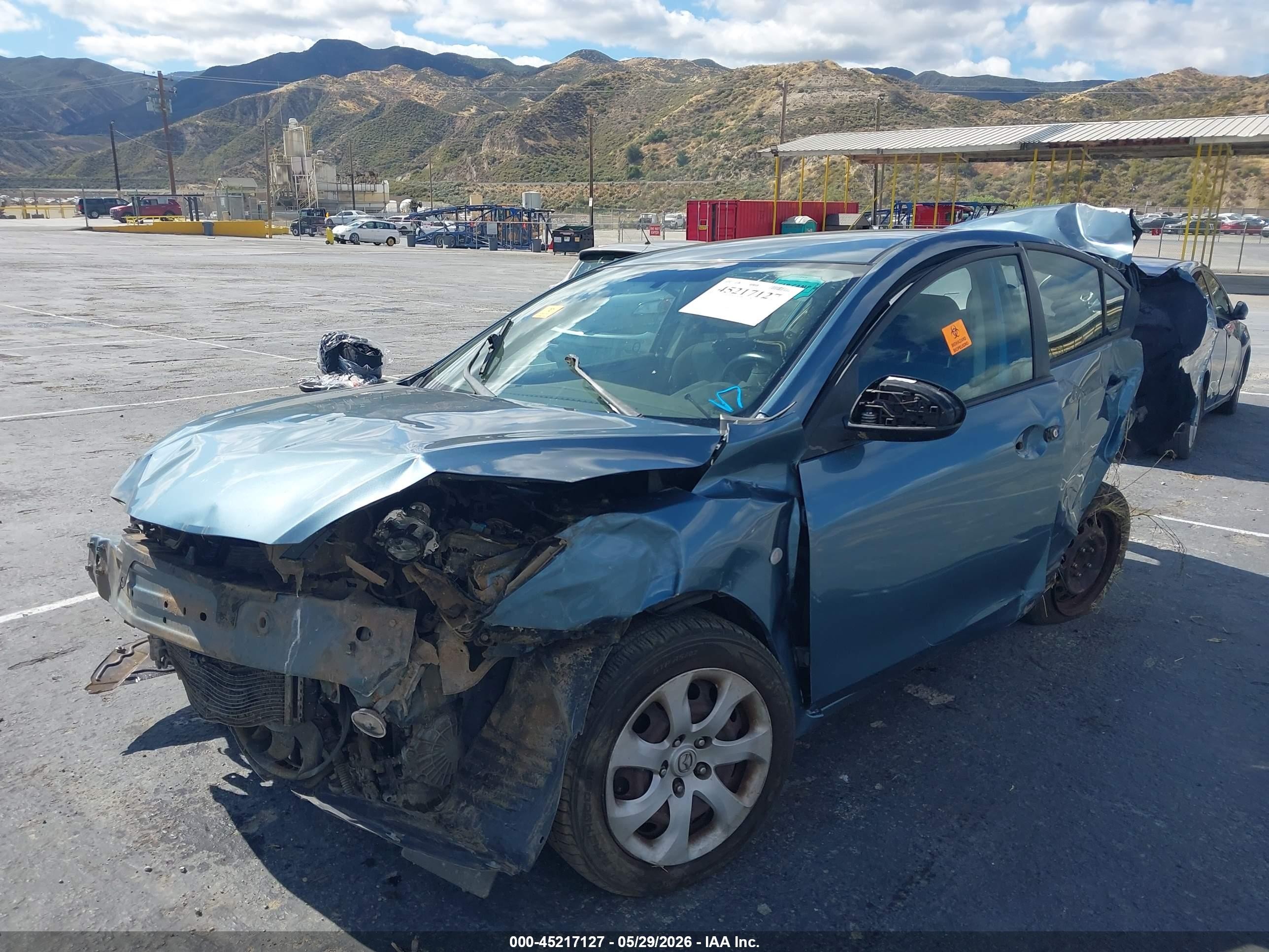 2010 Mazda Mazda3 I Sport/i Sv/i Touring Синий vin: JM1BL1SF0A1346441