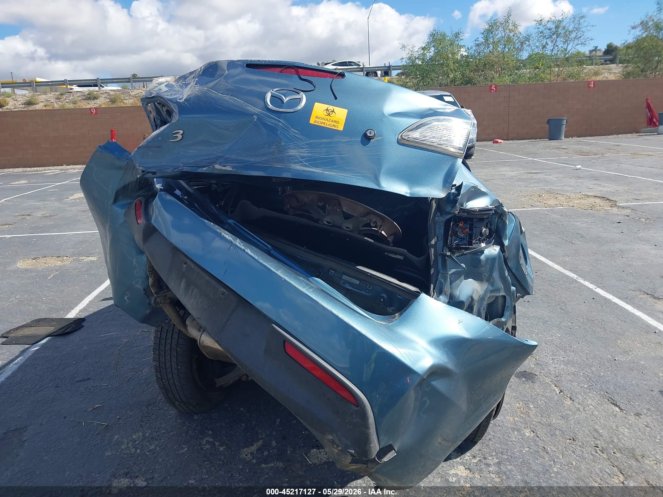 2010 Mazda Mazda3 I Sport/i Sv/i Touring Синий vin: JM1BL1SF0A1346441