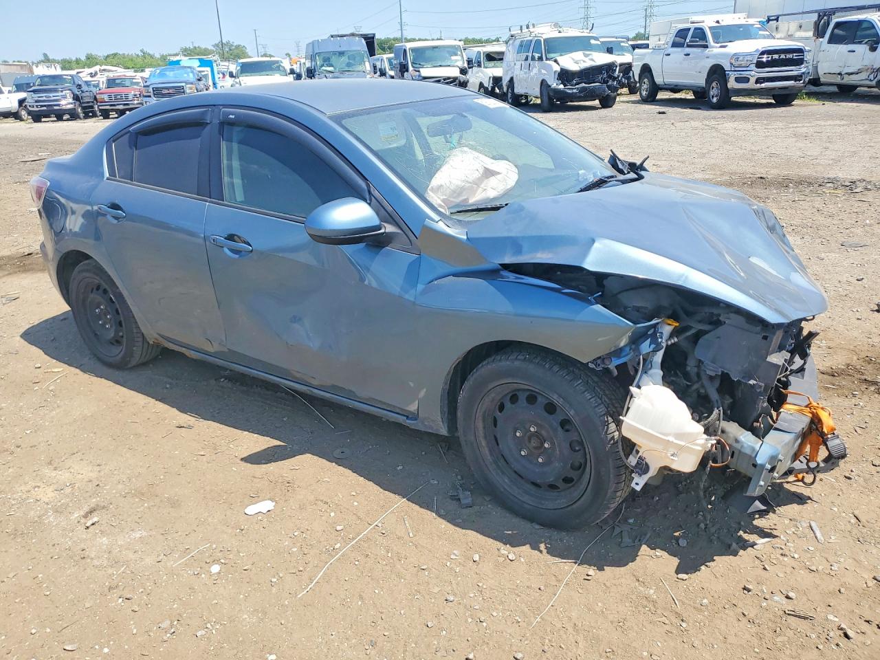 2010 Mazda 3 I Blue vin: JM1BL1SF1A1149469
