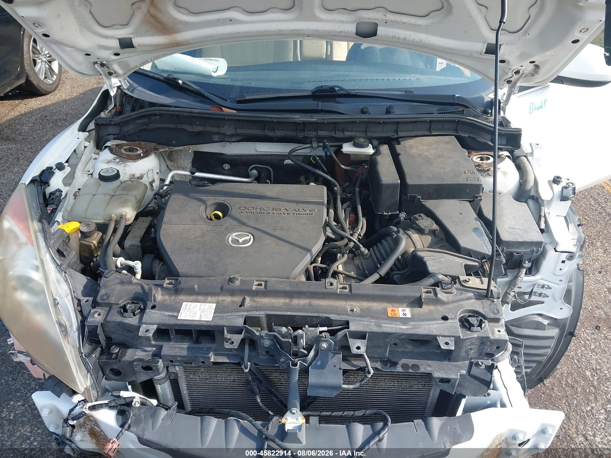 2010 Mazda Mazda3 I Touring Белый vin: JM1BL1SF1A1239530