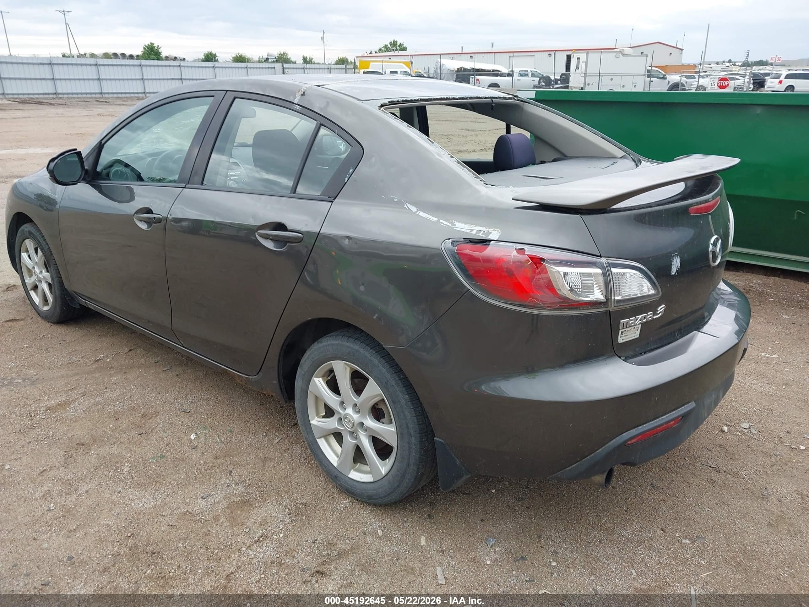 2010 Mazda Mazda3 I Touring Gray vin: JM1BL1SF1A1248261