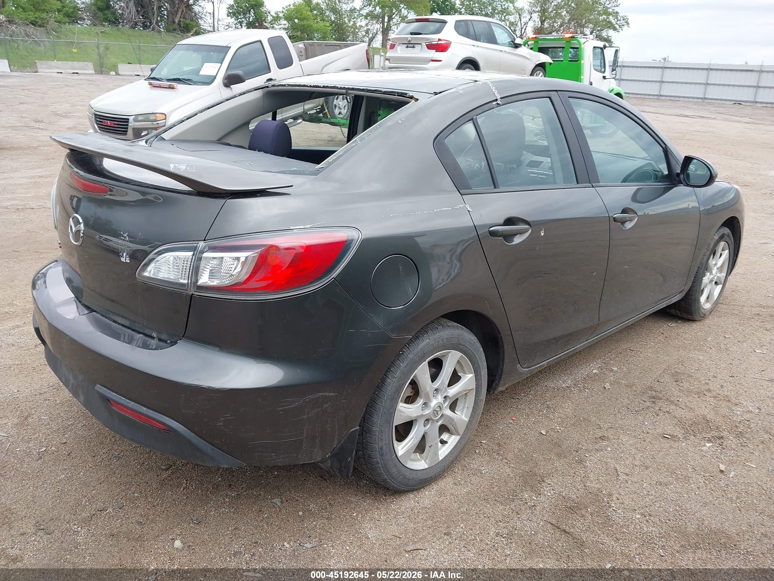 2010 Mazda Mazda3 I Touring Gray vin: JM1BL1SF1A1248261
