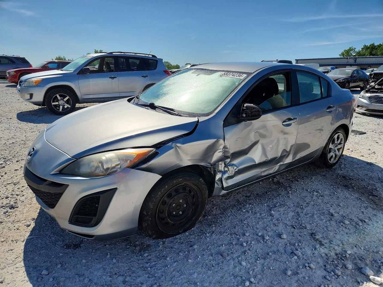 2010 Mazda 3 I Silver vin: JM1BL1SF1A1266520