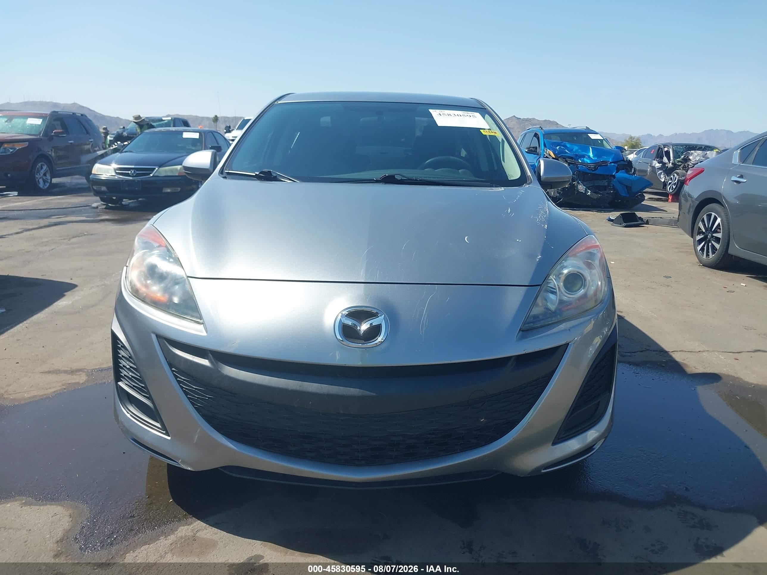 2010 Mazda Mazda3 I Sport Silver vin: JM1BL1SF1A1327462