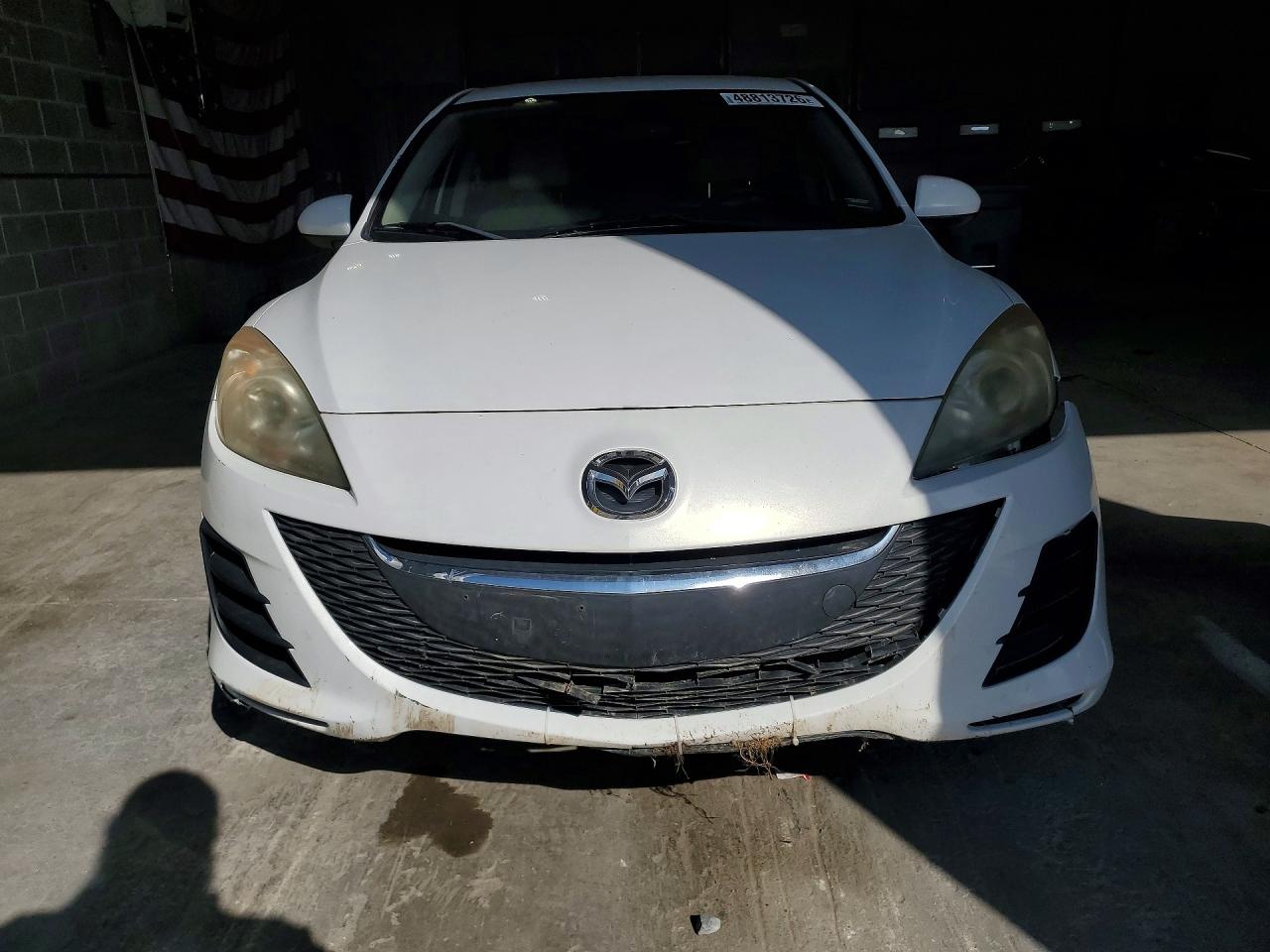 2010 Mazda 3 I White vin: JM1BL1SF2A1130543