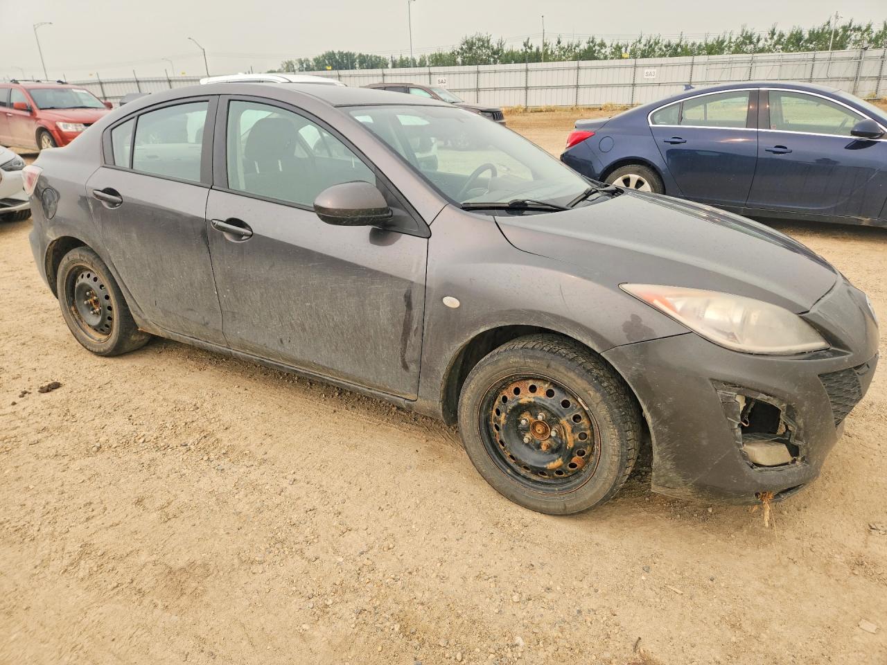 2010 Mazda 3 I Gray vin: JM1BL1SF2A1169424