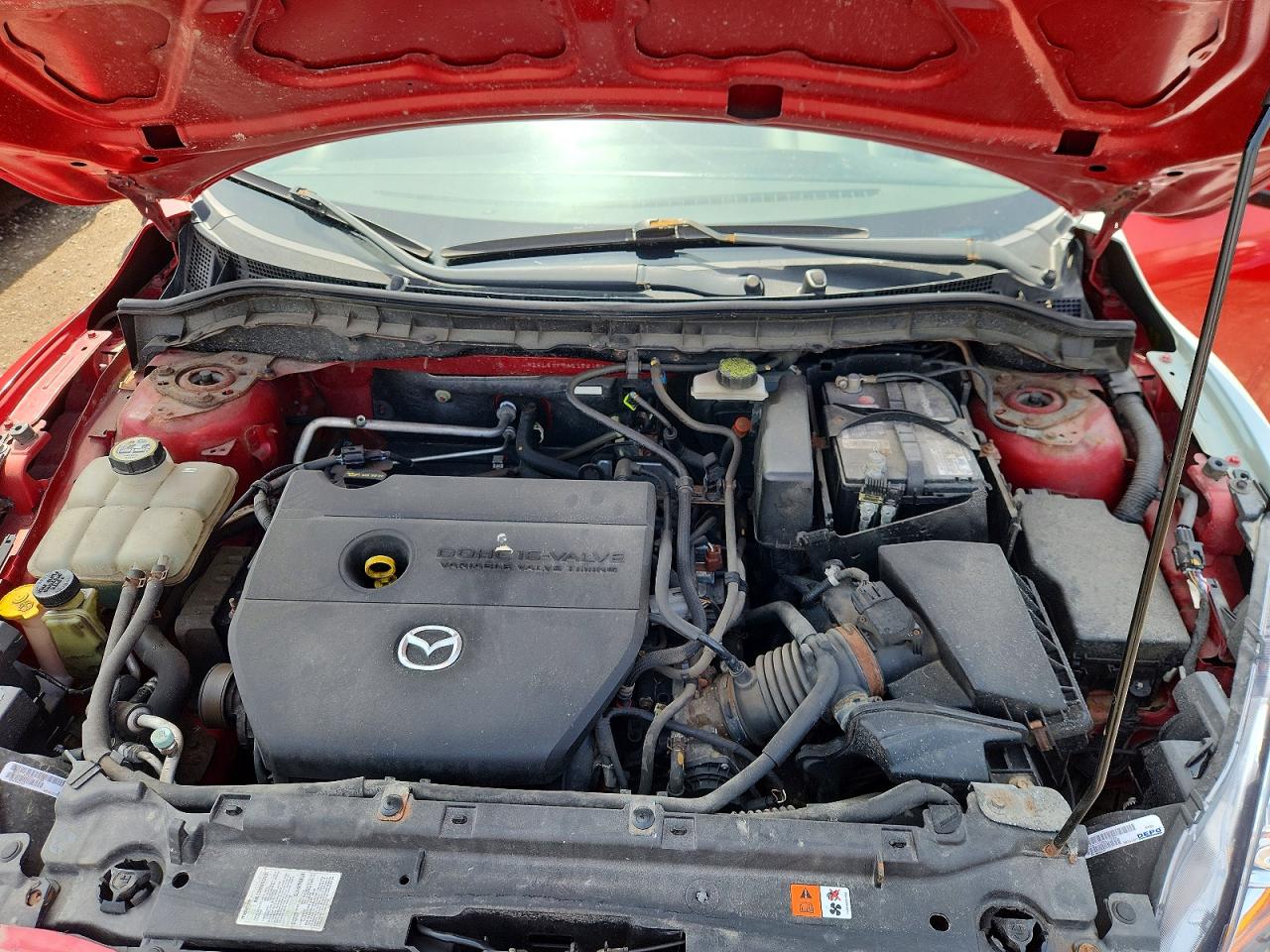 2010 Mazda 3 I Red vin: JM1BL1SF2A1172453