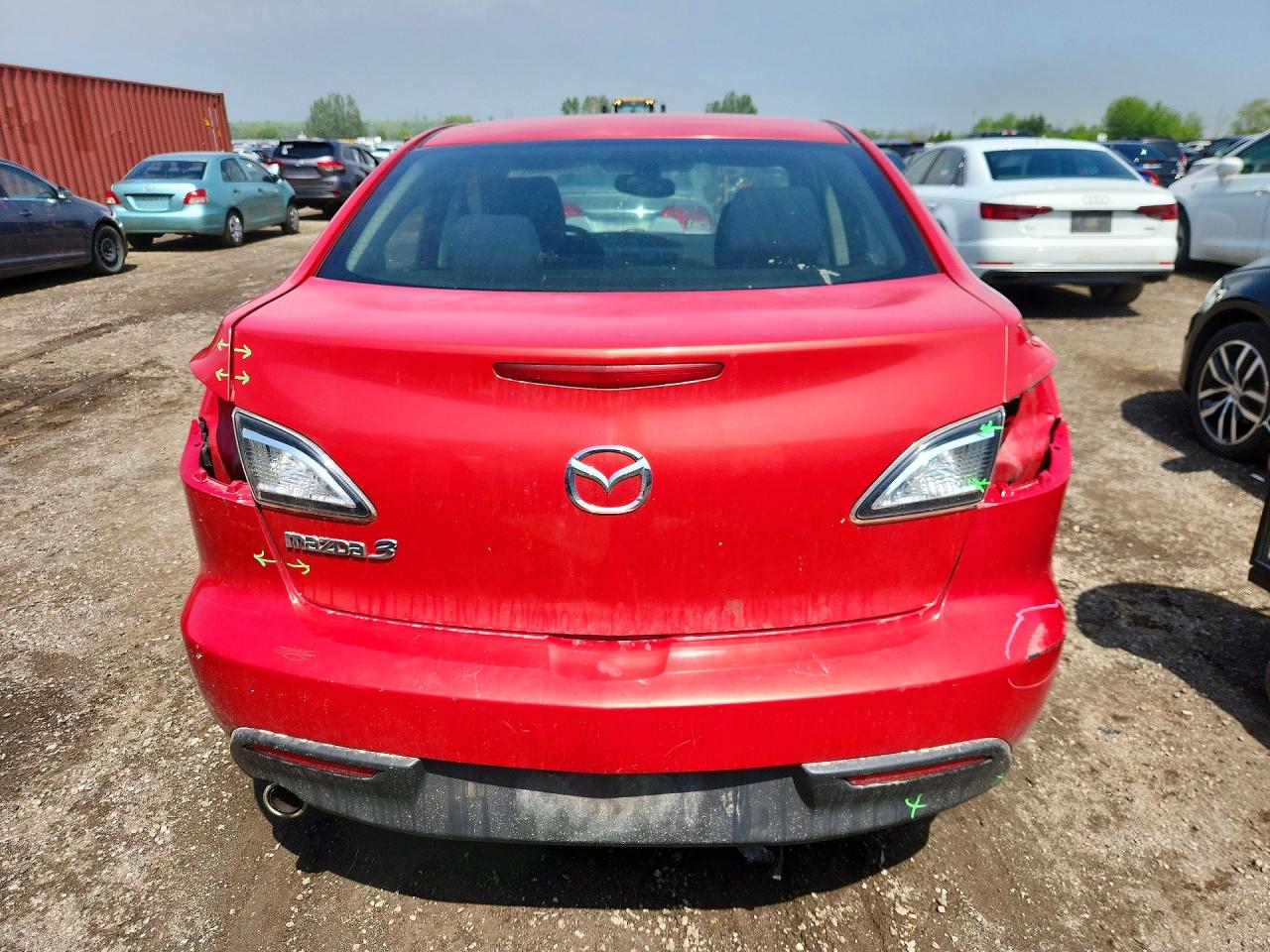 2010 Mazda 3 I Red vin: JM1BL1SF2A1172453