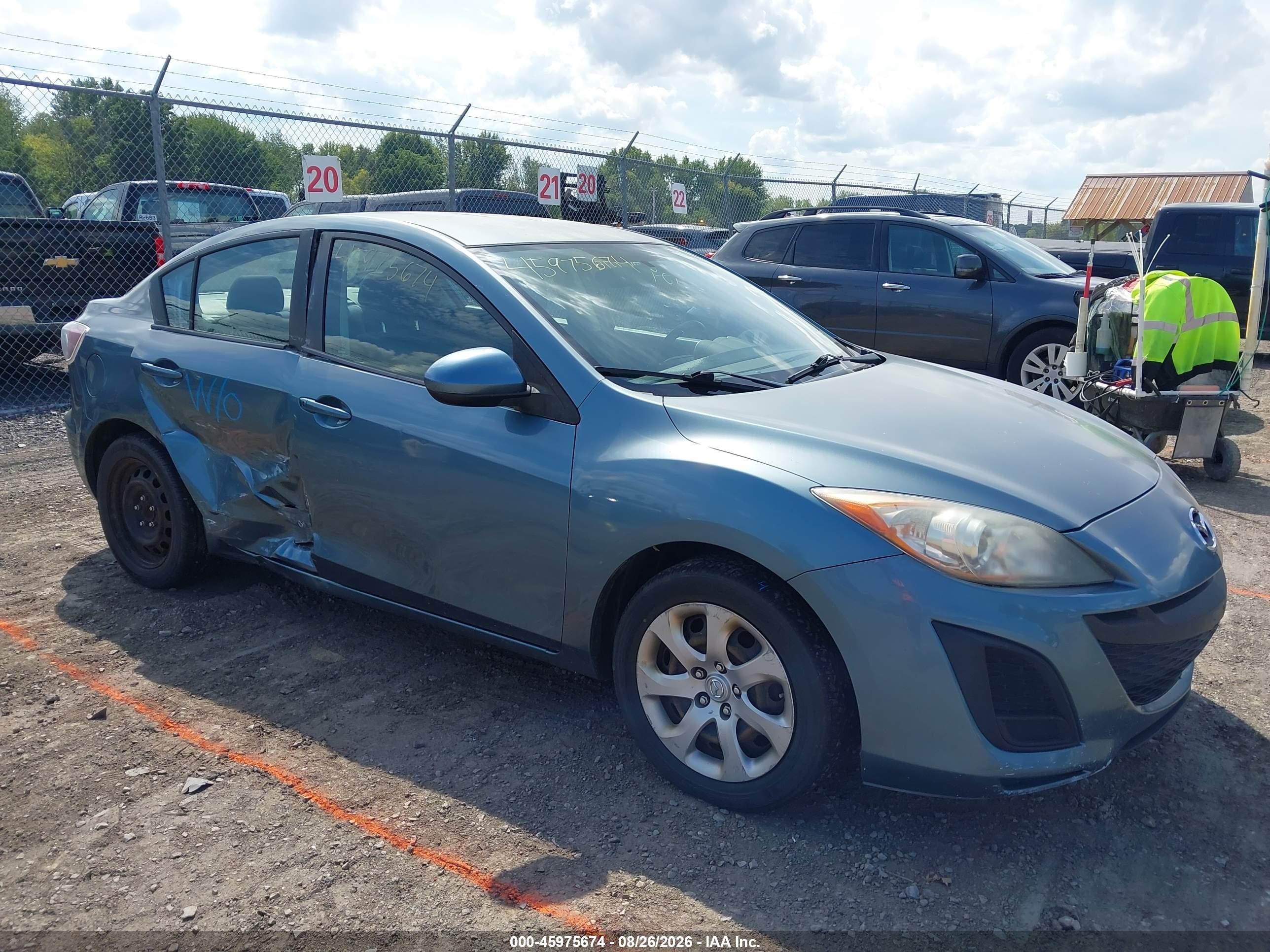2010 Mazda Mazda3 I Sport Blue vin: JM1BL1SF2A1267286
