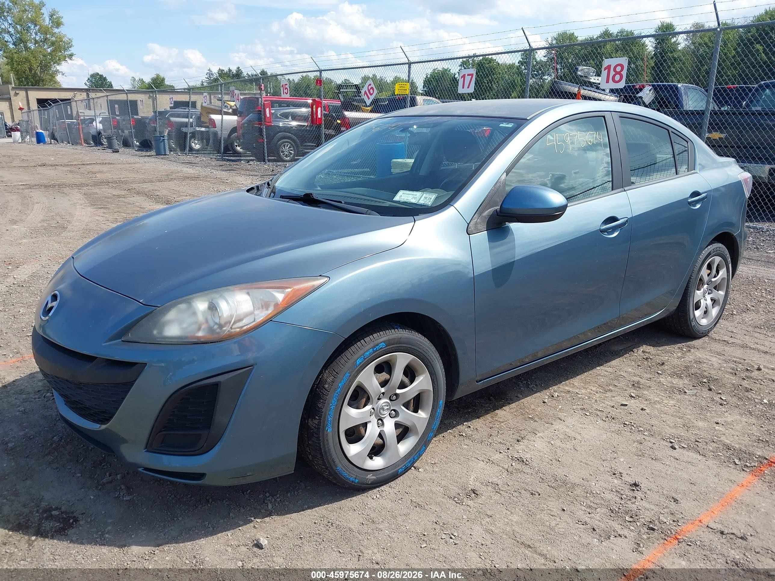 2010 Mazda Mazda3 I Sport Blue vin: JM1BL1SF2A1267286