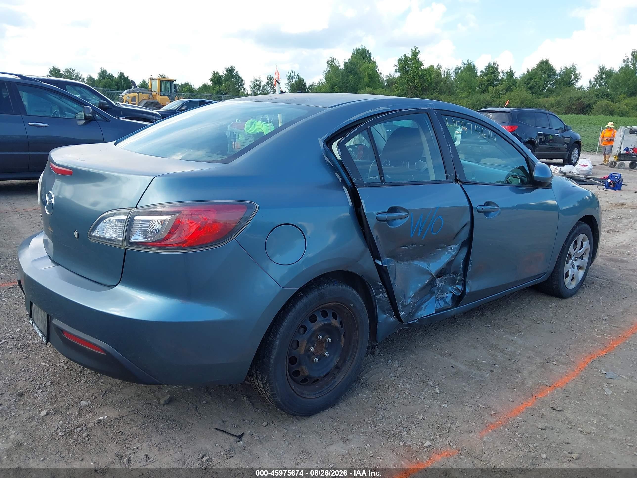 2010 Mazda Mazda3 I Sport Blue vin: JM1BL1SF2A1267286