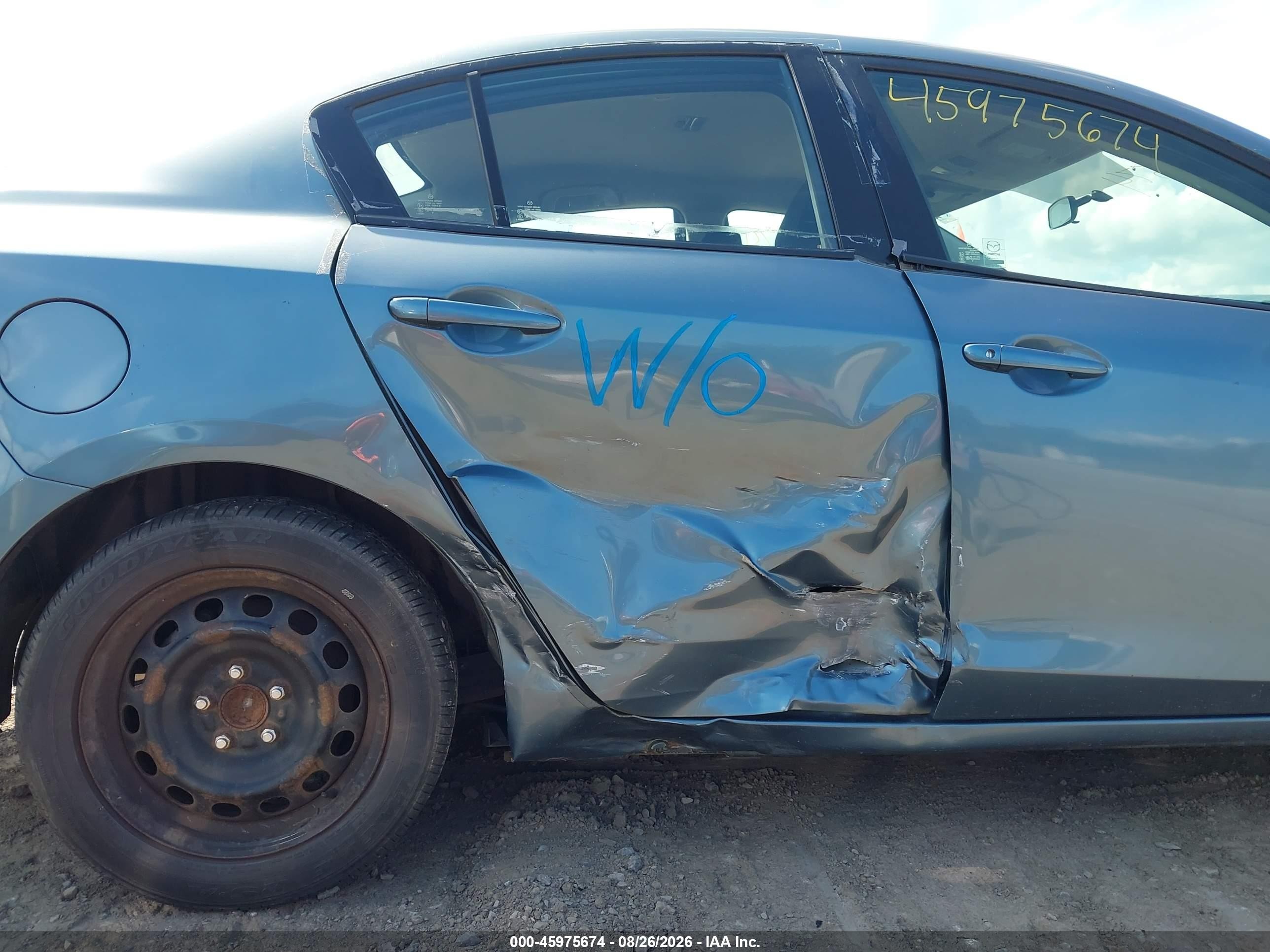 2010 Mazda Mazda3 I Sport Blue vin: JM1BL1SF2A1267286
