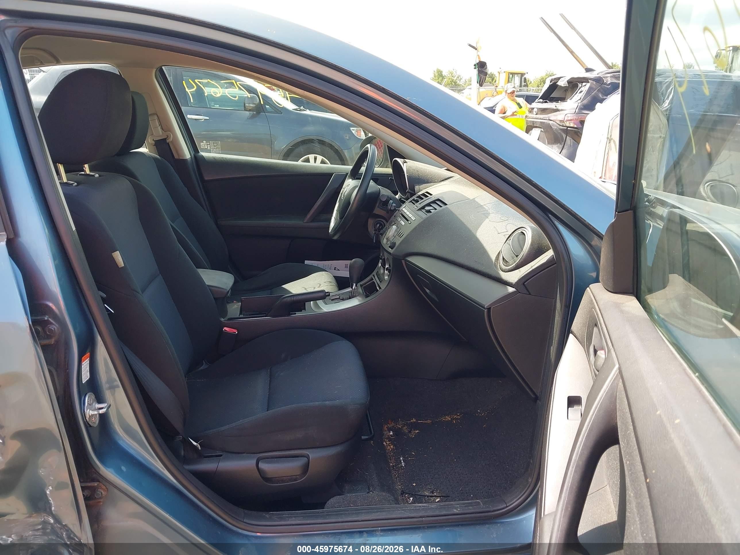 2010 Mazda Mazda3 I Sport Blue vin: JM1BL1SF2A1267286